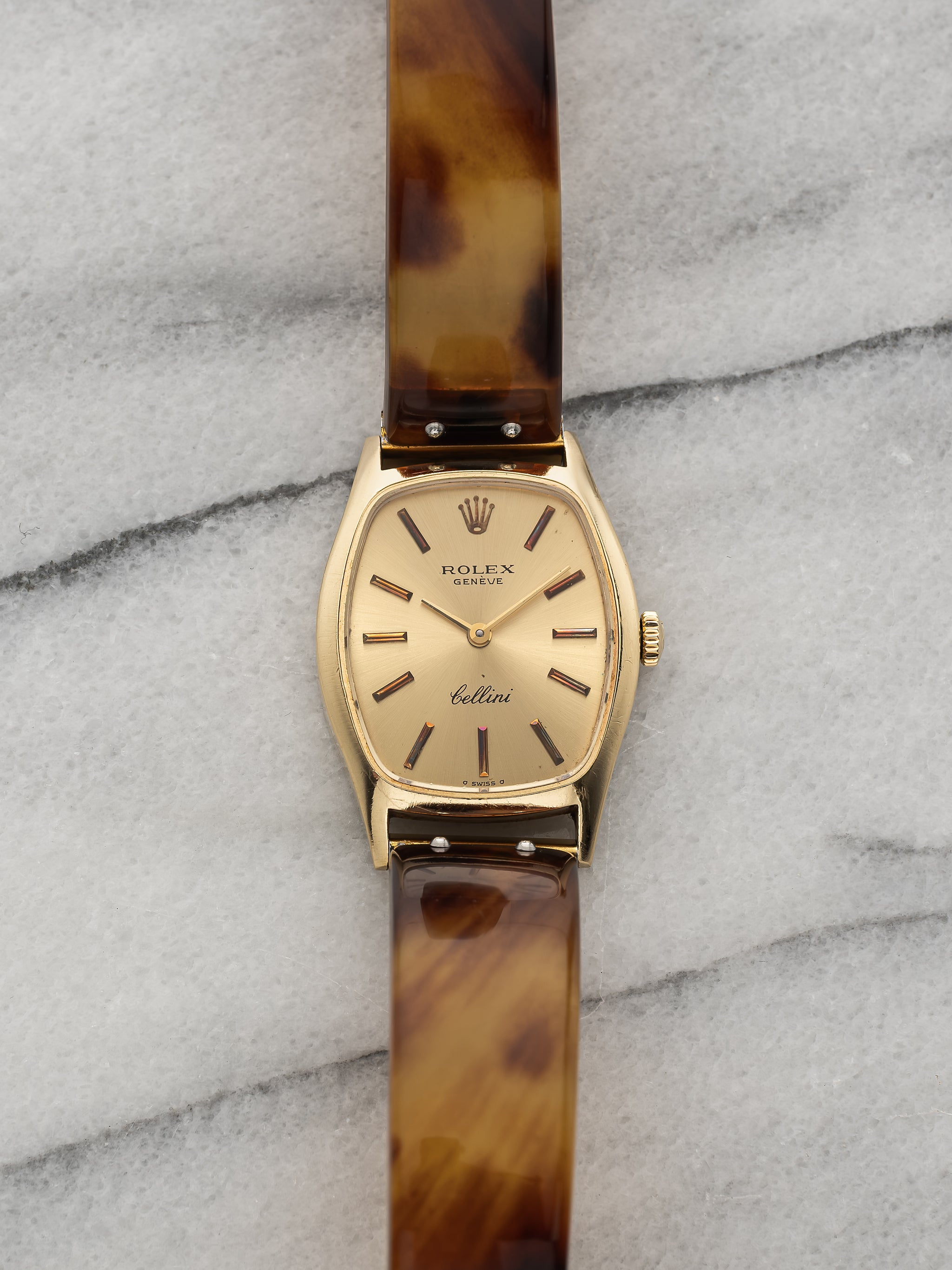 vintage rolex cellini 18k solid gold dress watch Rolex Cellini Ref 4014 18k Gold 1970s Mens Midsize 23mm x 30mm Dress Watch RA730