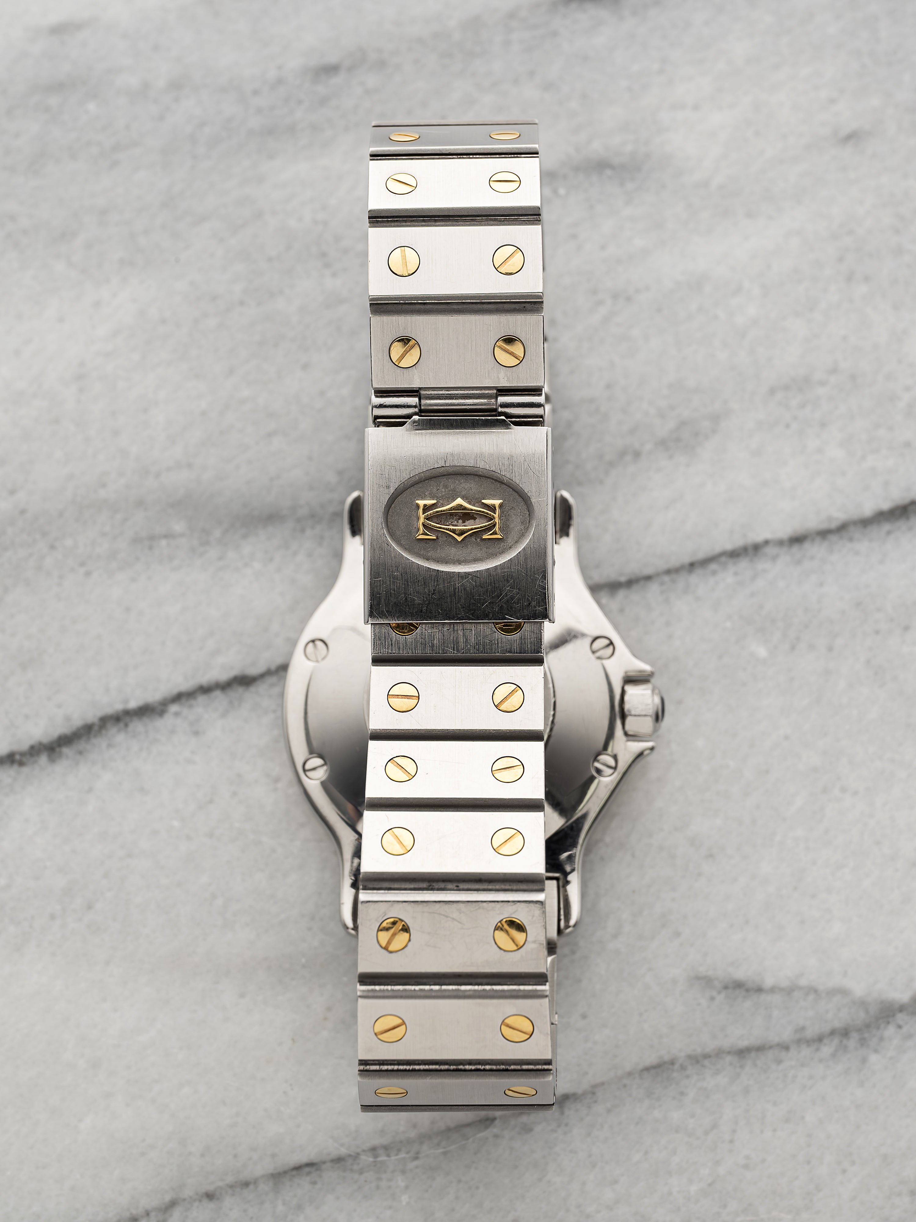 Cartier Santos Octagon - Two Tone White Dial