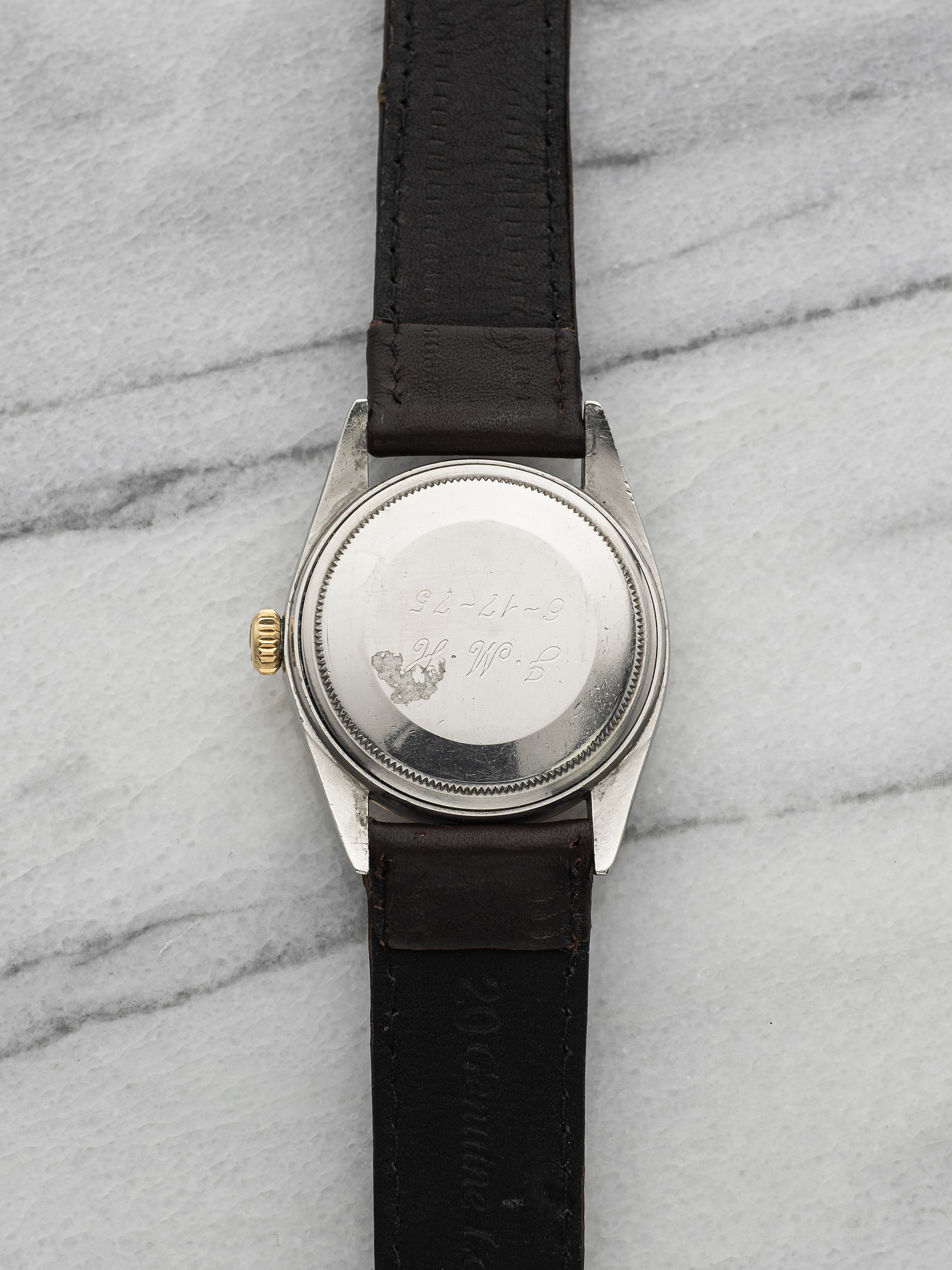 Vintage 1974 Rolex Datejust 1601 Two-Tone Champagne Linen Dial Automatic 36mm