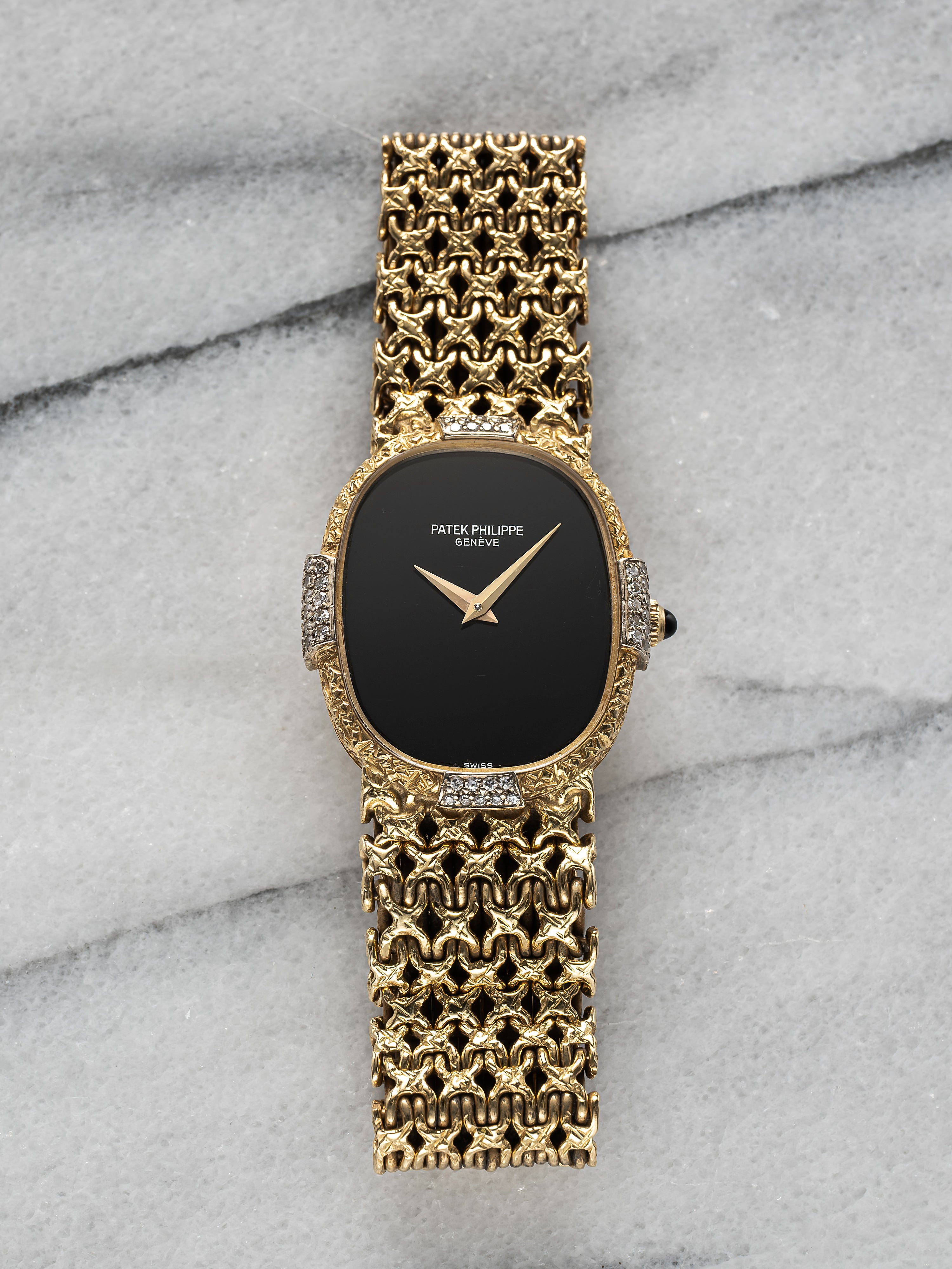 Patek Philippe Ellipse - 4307/001 - Diamond Bezel Onyx Dial