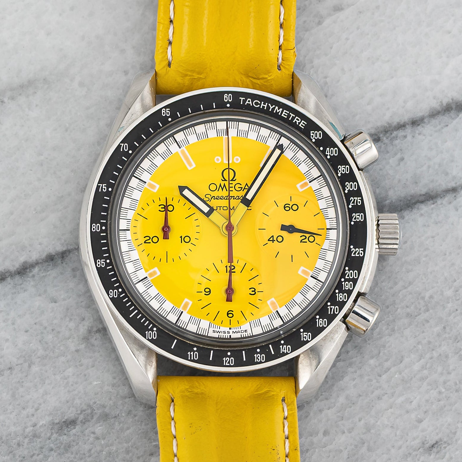 Omega Speedmaster Schumacher – Yellow Lacquer Dial
