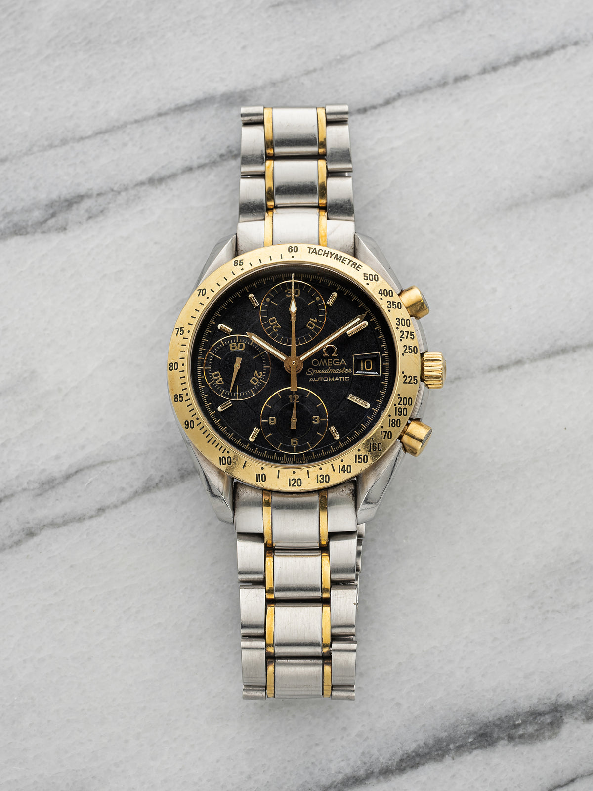 2000s Omega Speedmaster Reduced 3313.5000 Two-Tone Black Dial Auto 40mm