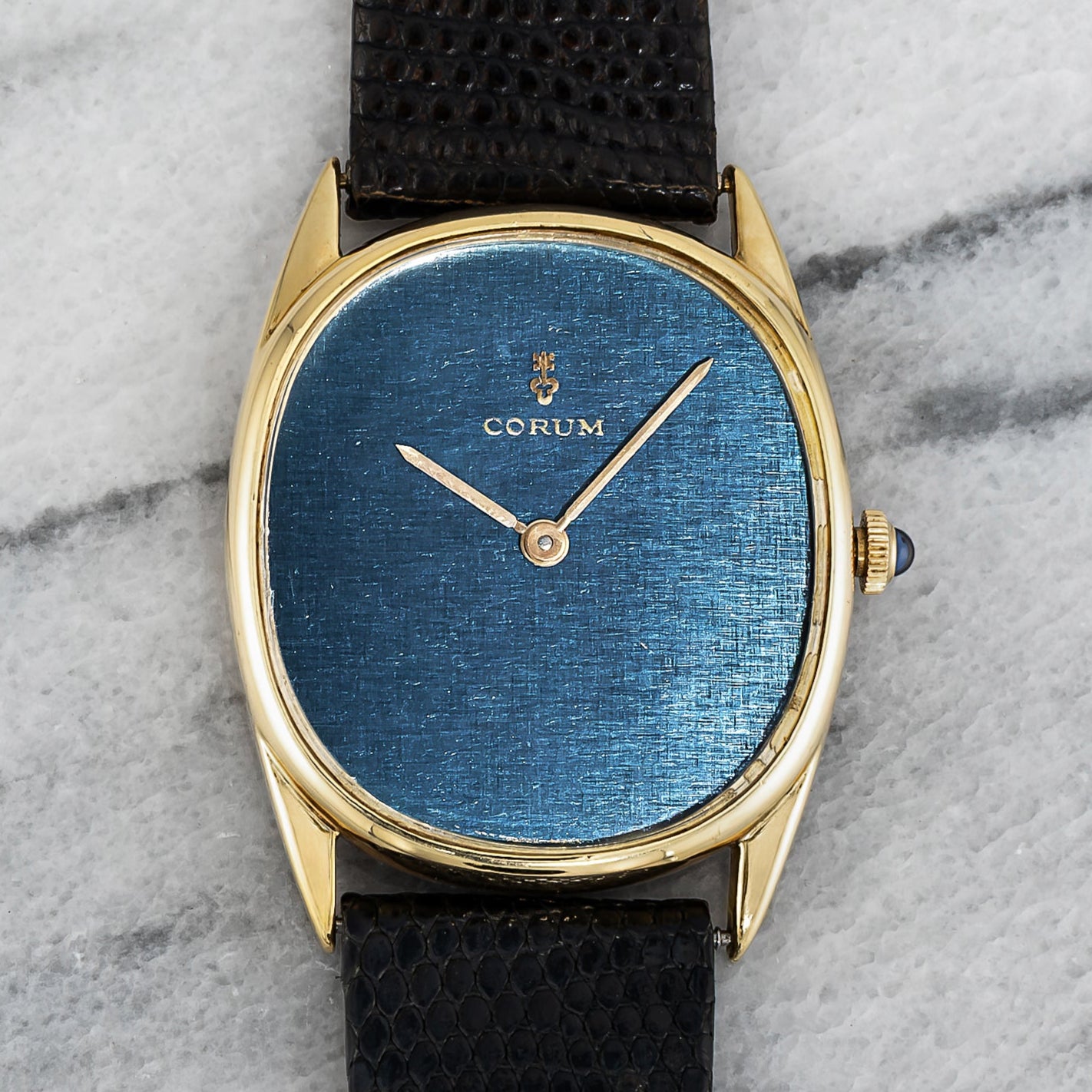 Corum Ellipse - Blue Linen Dial