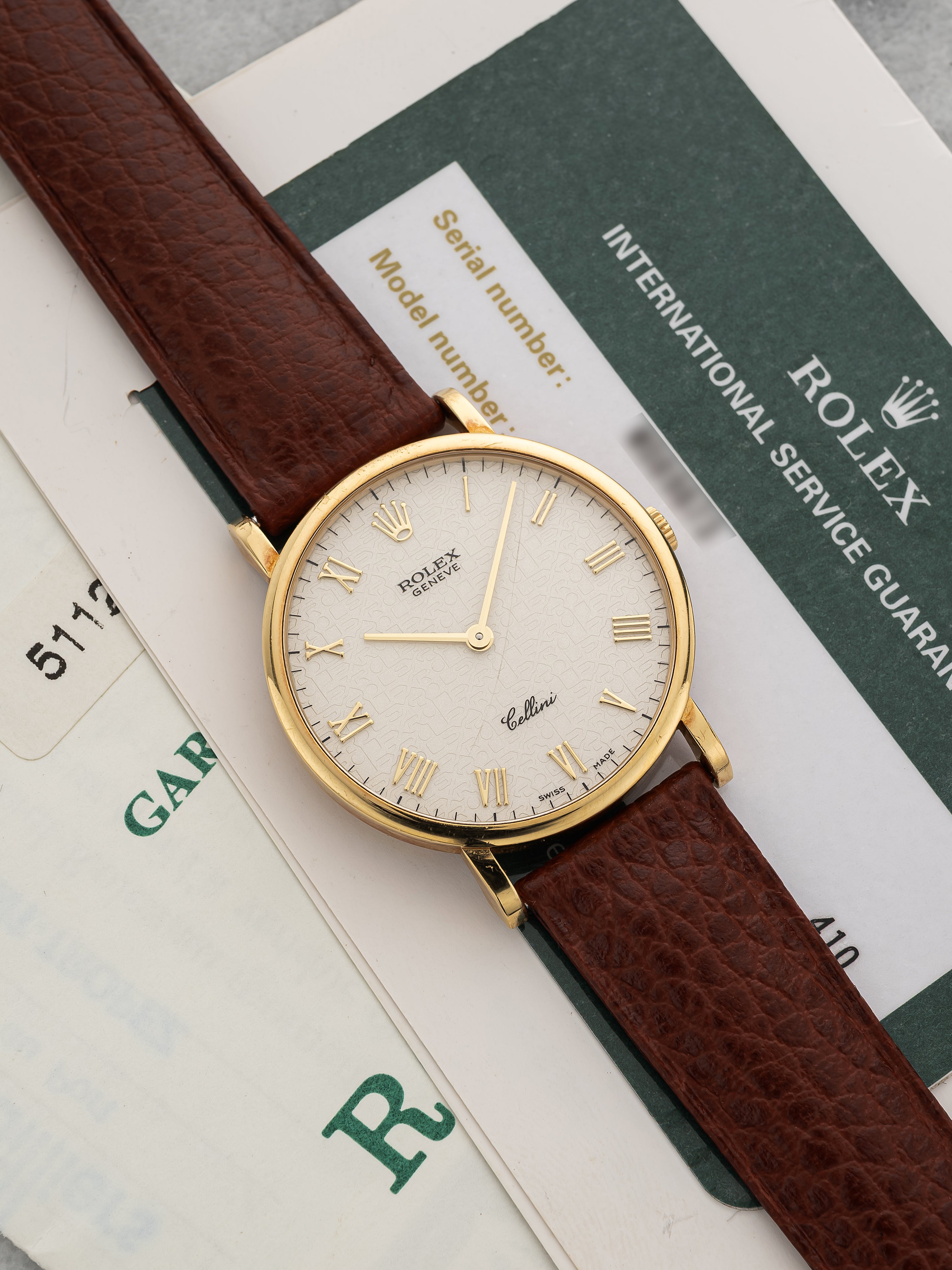 1995 Rolex Cellini 5112 – White Anniversary Roman Dial