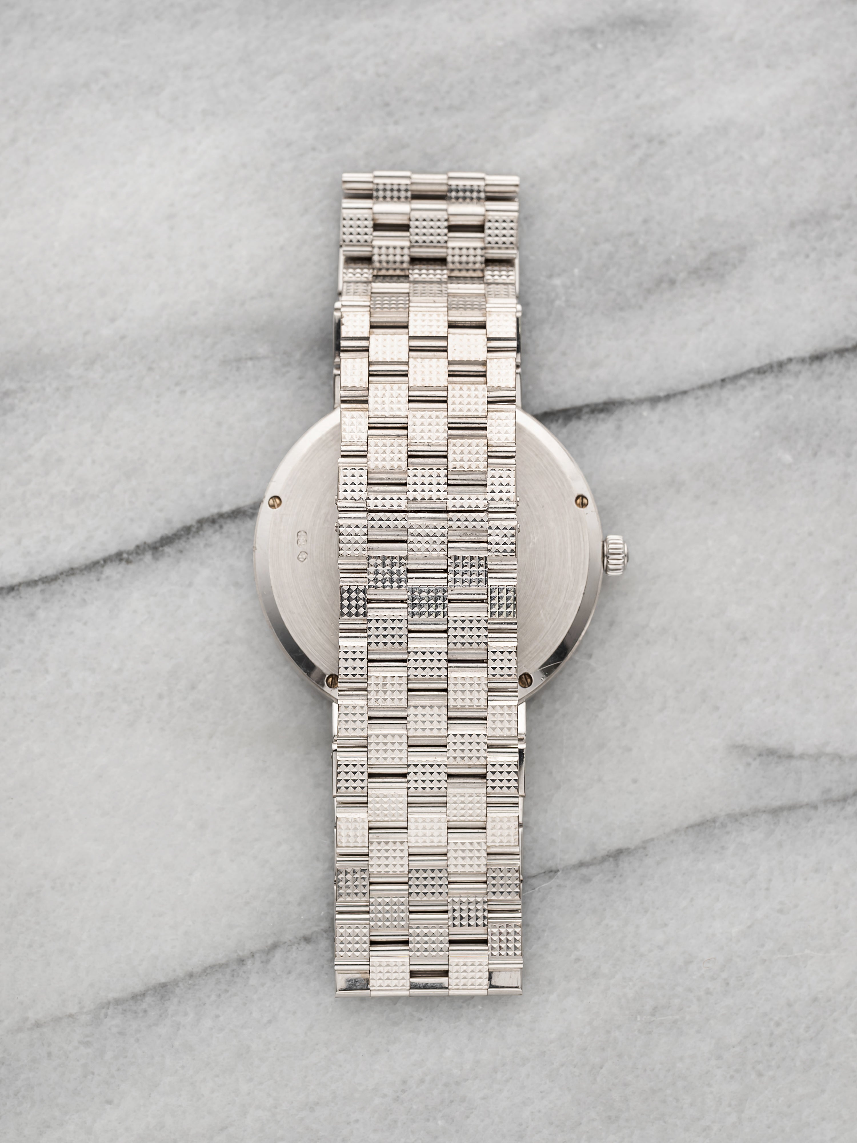 2004 Audemars Piguet Pave Ultra Thin 15071BC White Gold Pave Diamond Dial Manual