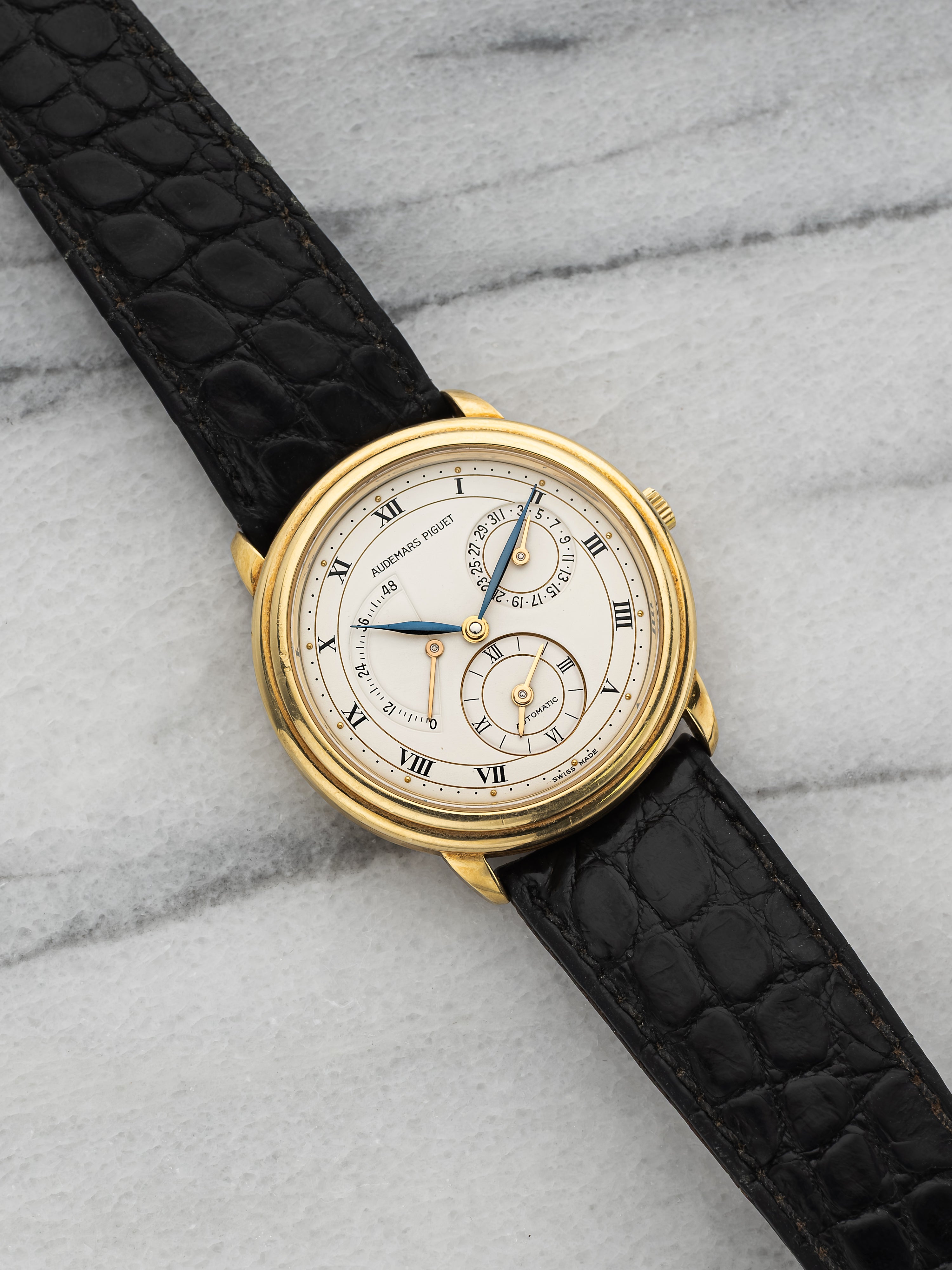 Audemars Piguet Dual Time Jules Audemars – Yellow Gold White Dial