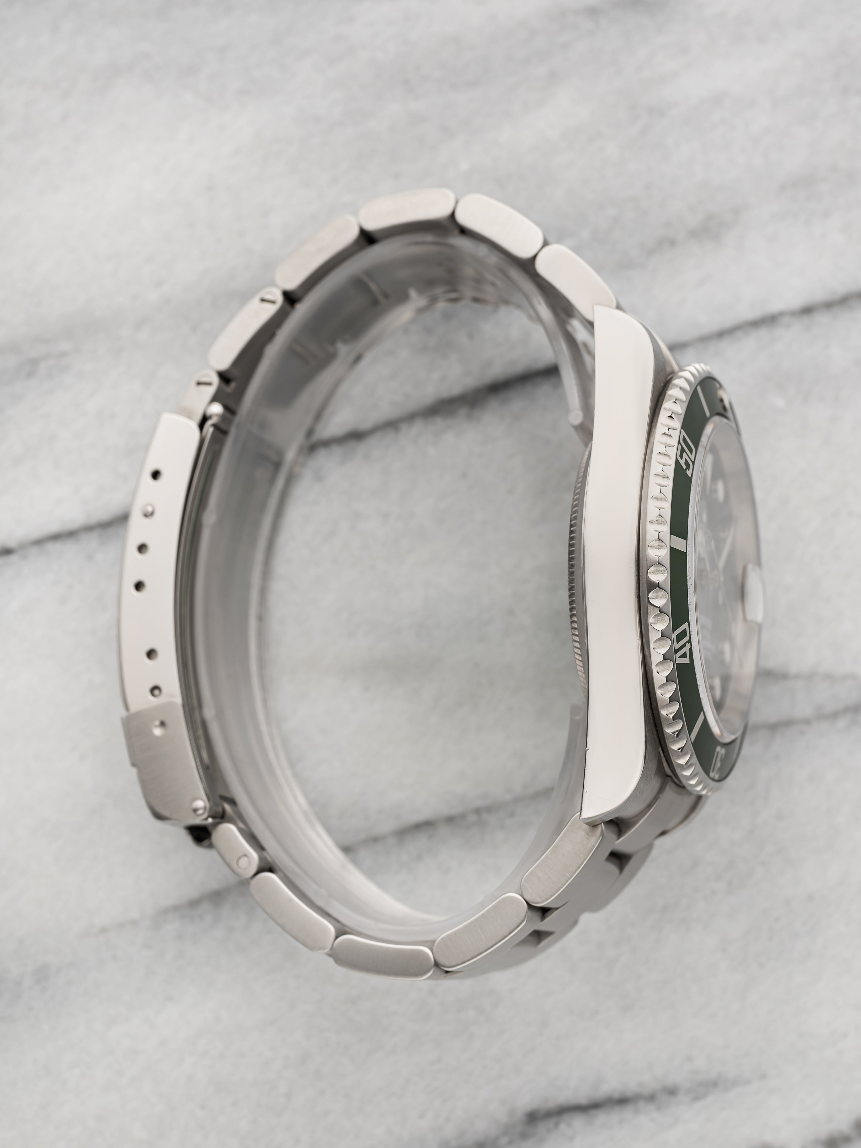 2005 Rolex Submariner 16610LV Stainless Steel Green Bezel Black Dial Auto 40 mm