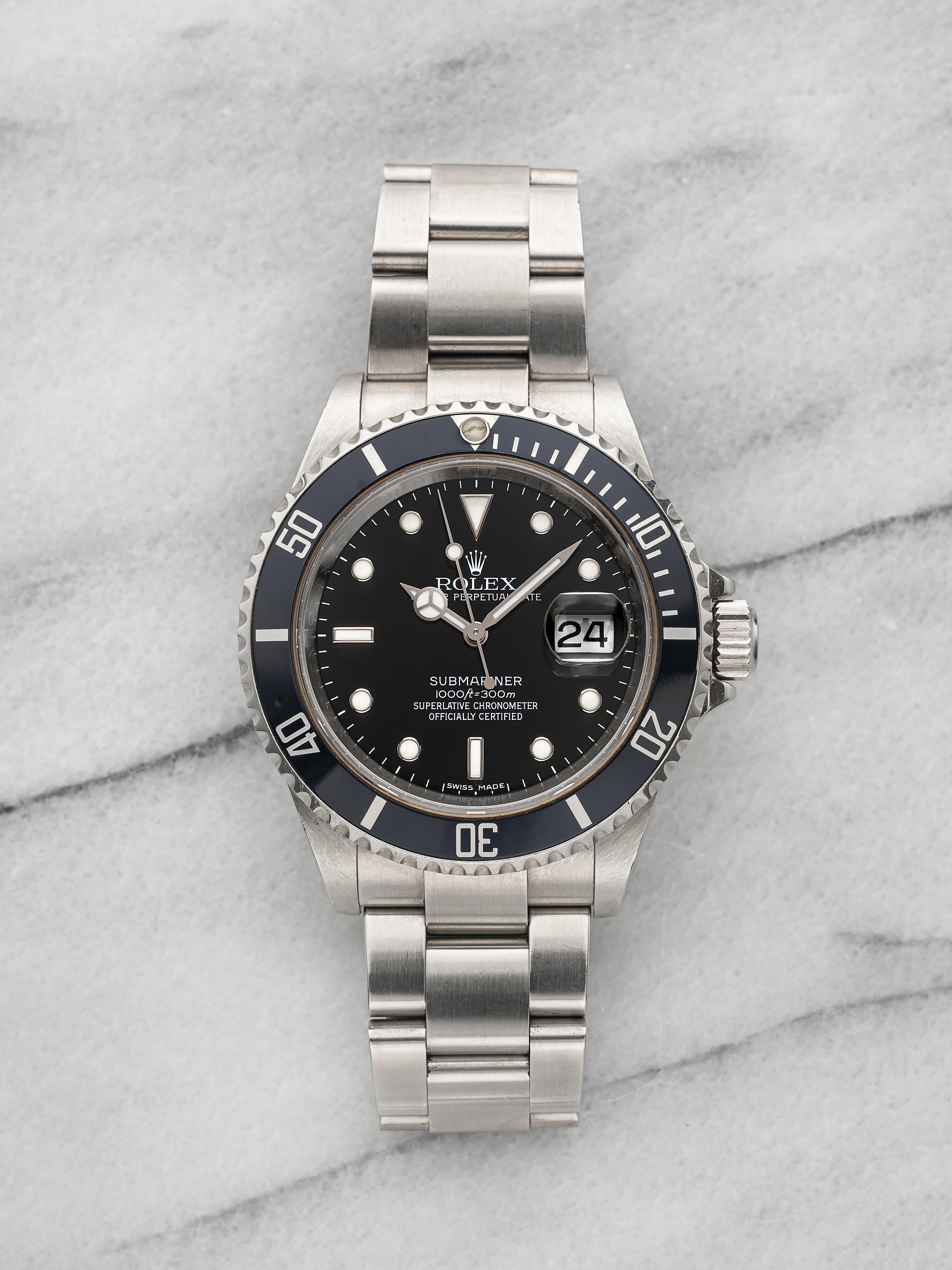 2008 Rolex Submariner 16610 Stainless Steel Black Dial Automatic 40mm
