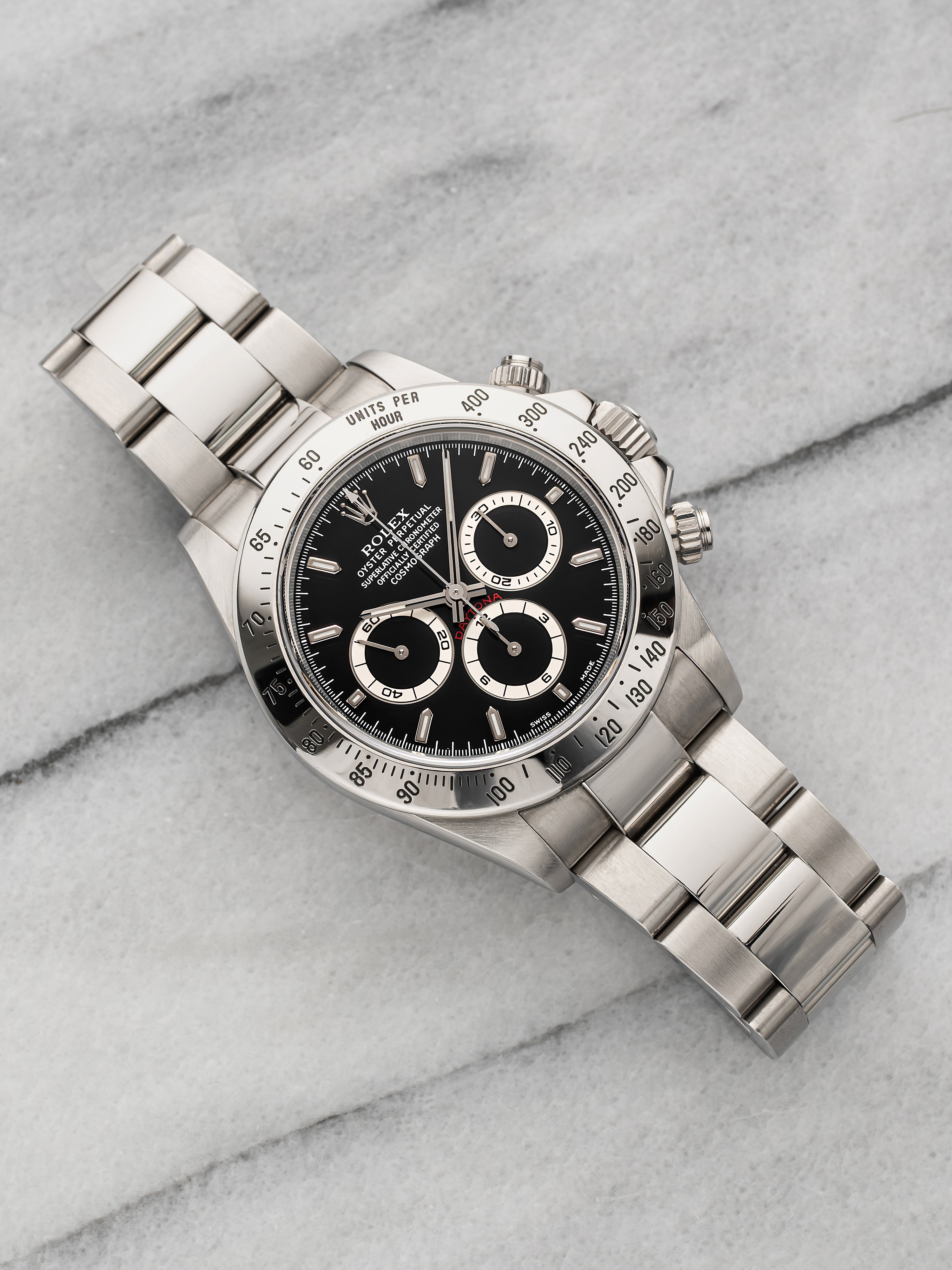 Vintage 1999 Rolex Daytona Zenith 16520 Stainless Steel Black Dial Auto 40 mm
