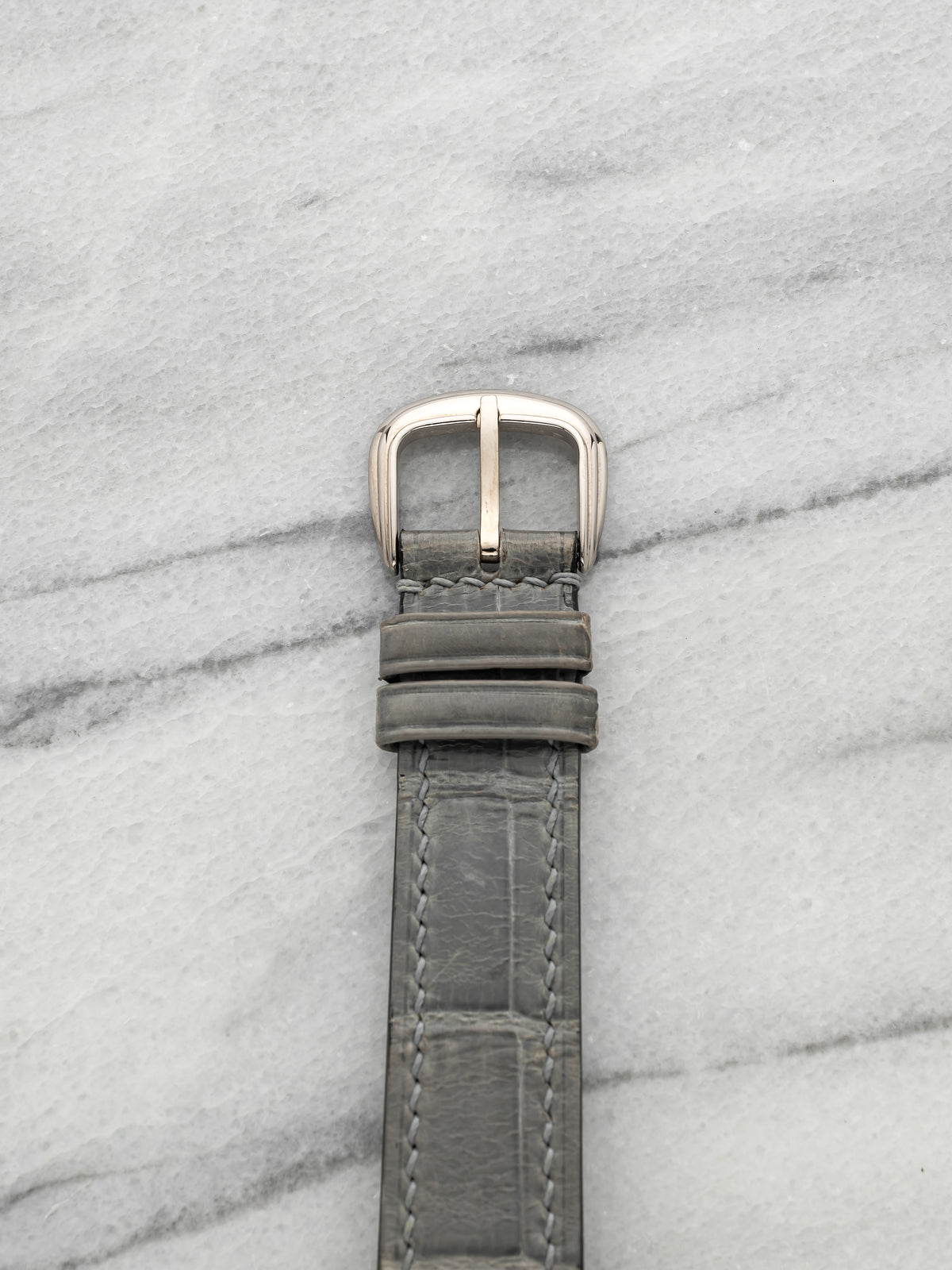 2000s Franck Muller Cintrée Curvex 2852WW 18K WG Blue Guilloché EU Map Auto 30mm