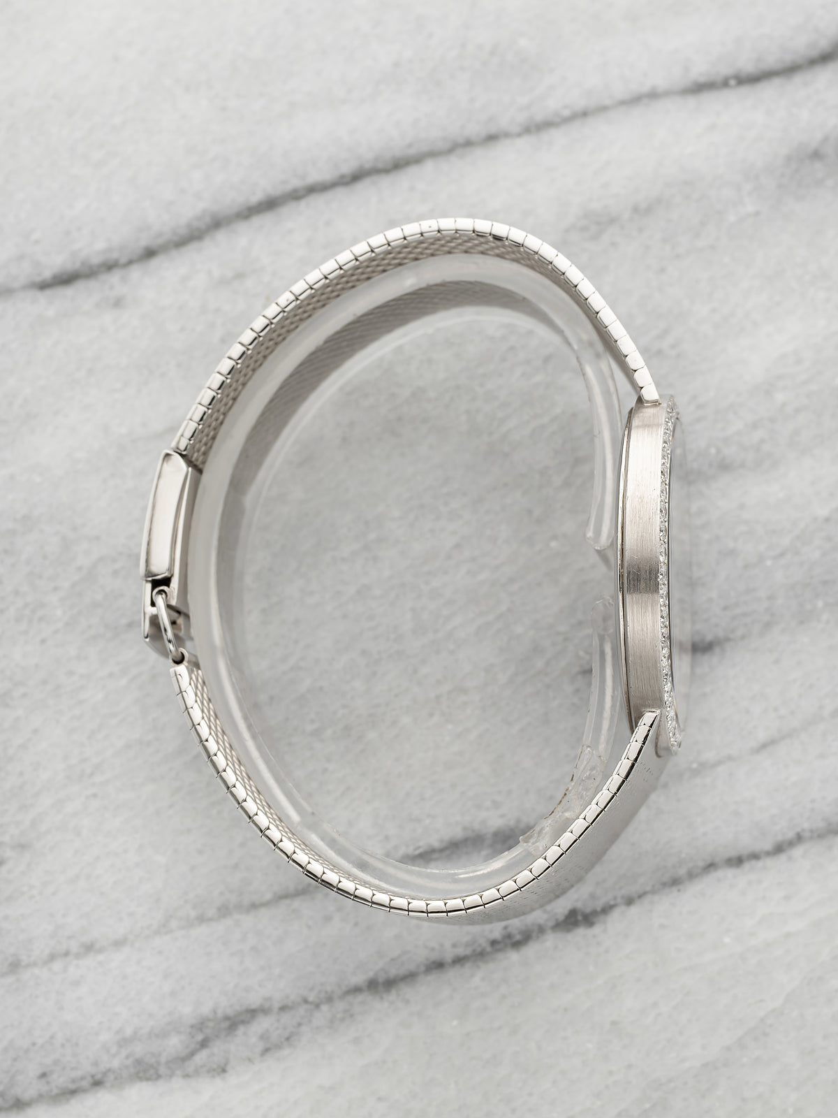 Vintage 1960s Audemars Piguet 18K White Gold Diamond Bezel Manual 32mm