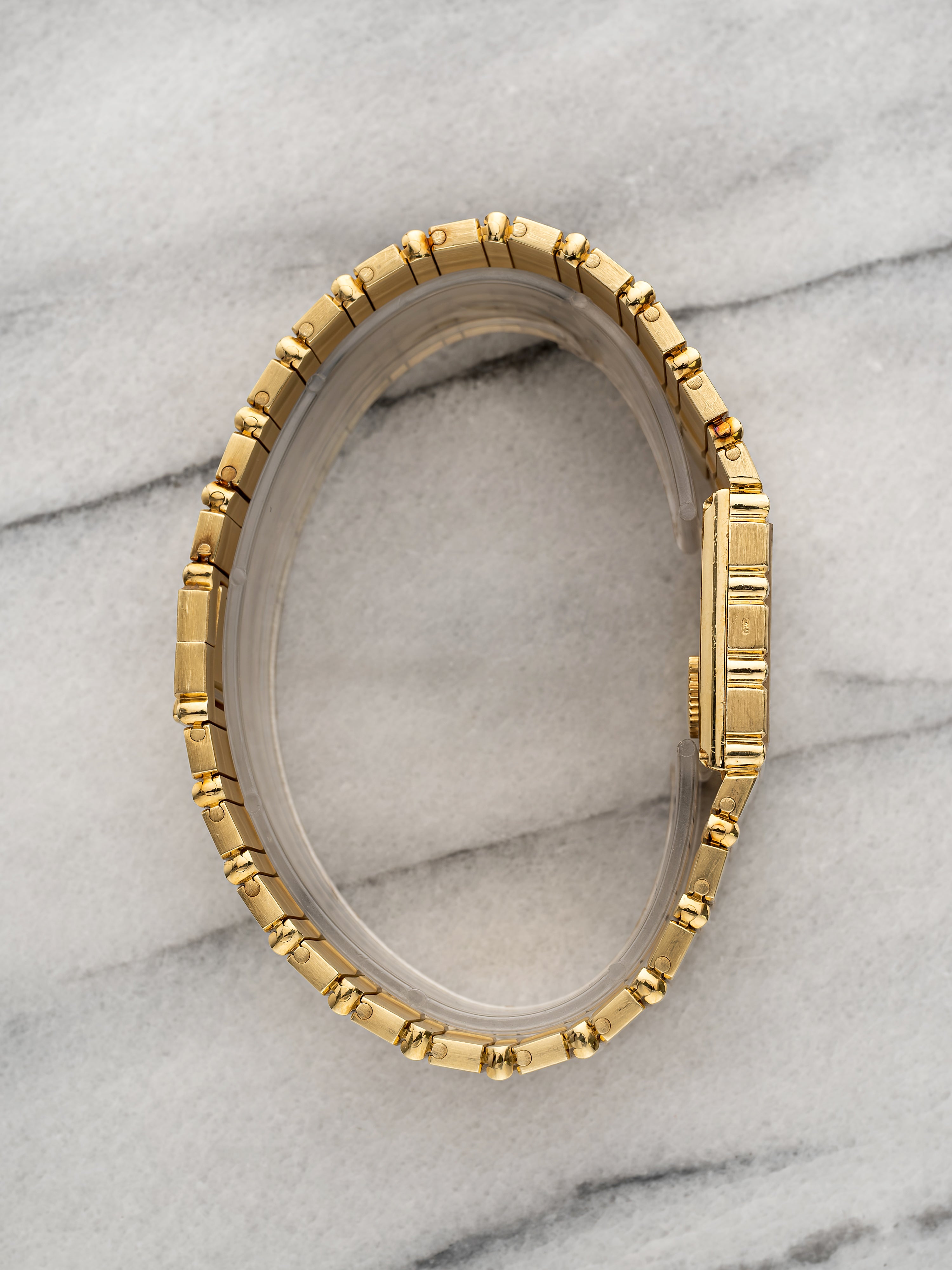 1980s Piaget Polo 7131 C 701 18K Yellow Gold Gadron Dial Quartz 25mm