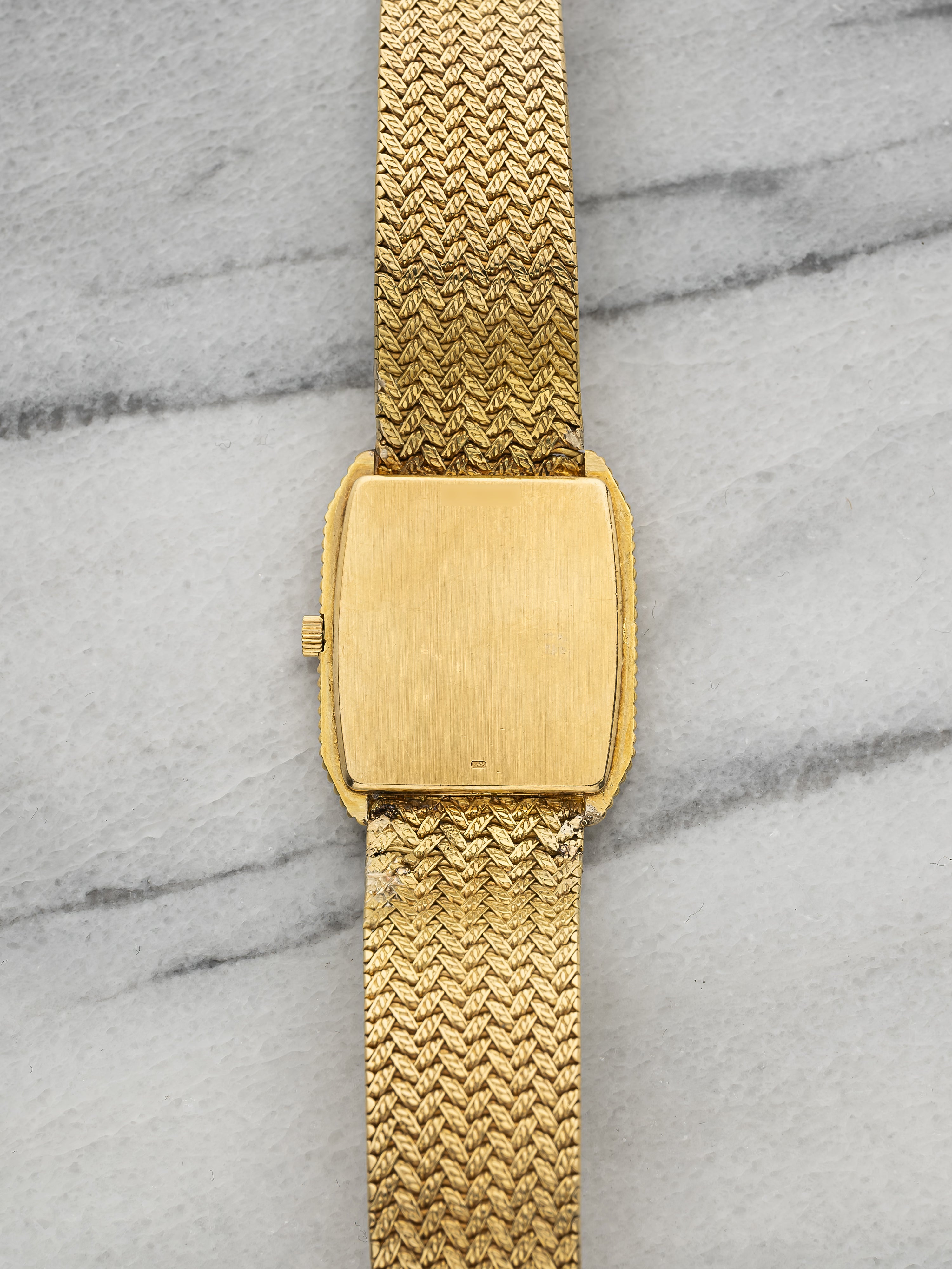 Audemars Piguet Rectangular – Yellow Gold Onyx & Diamond Dial