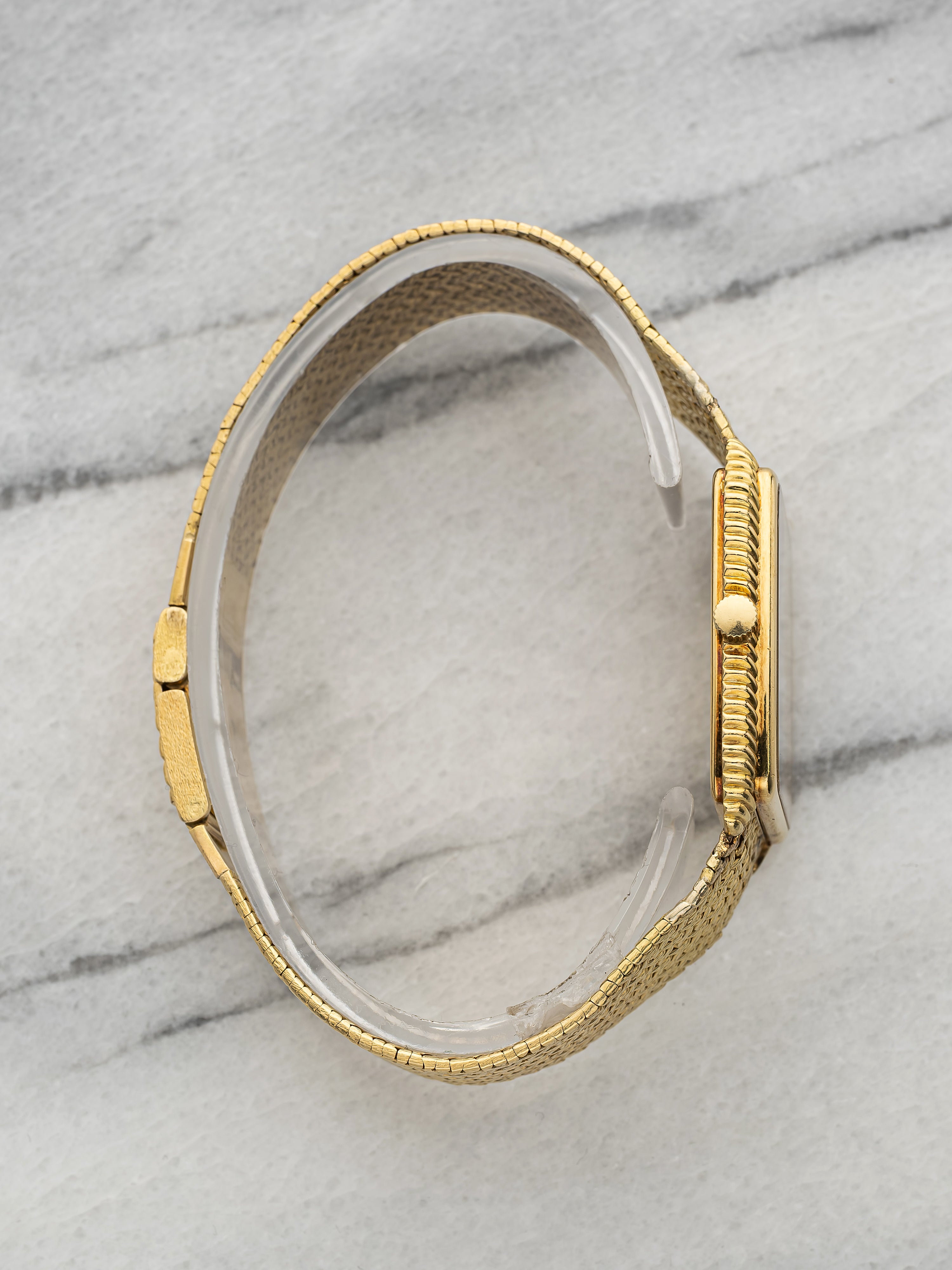 Audemars Piguet Rectangular – Yellow Gold Onyx & Diamond Dial