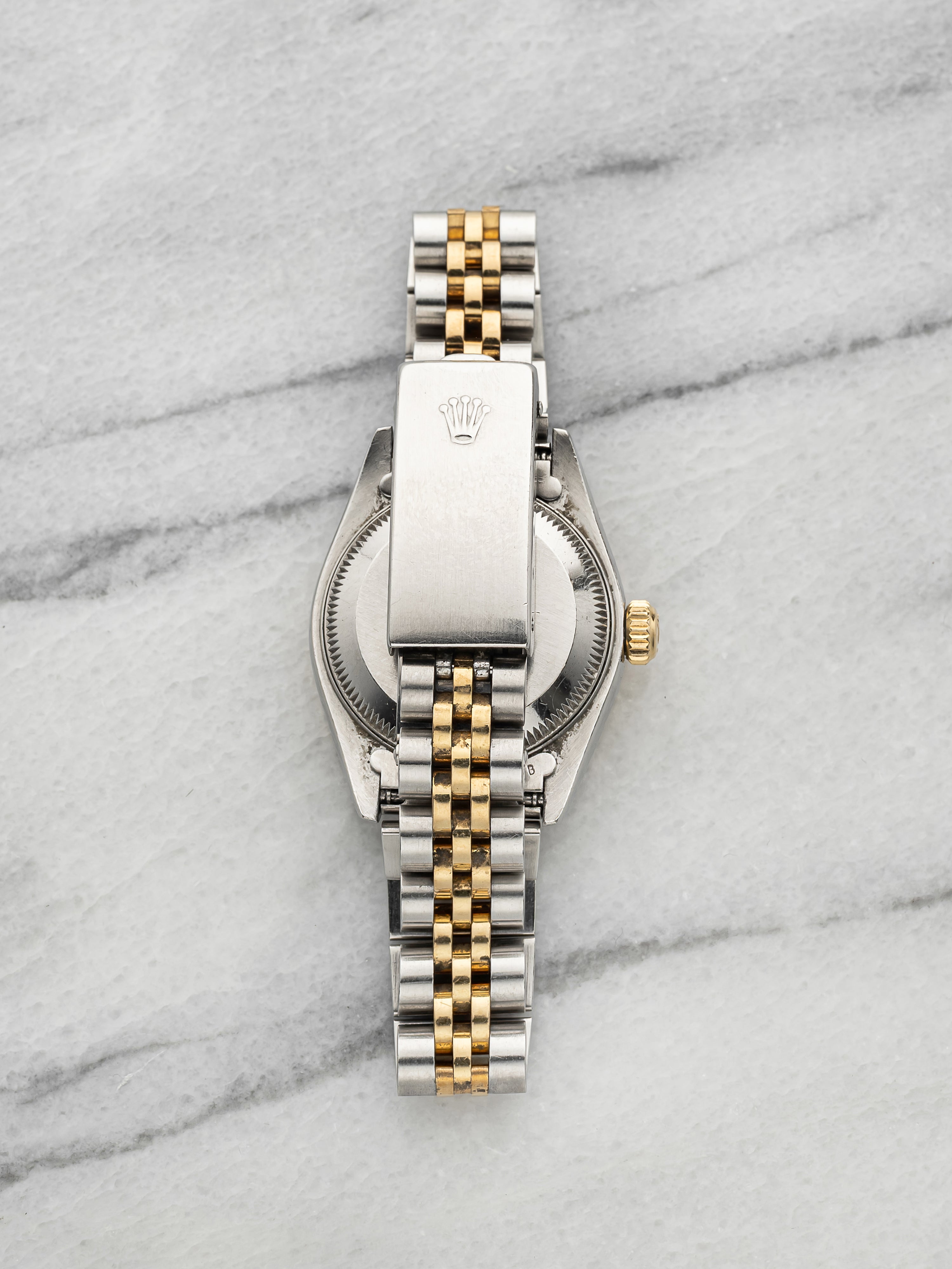 Vintage 1993 Rolex Lady Datejust 69173 TT Champagne Tapestry Dial Auto 26mm