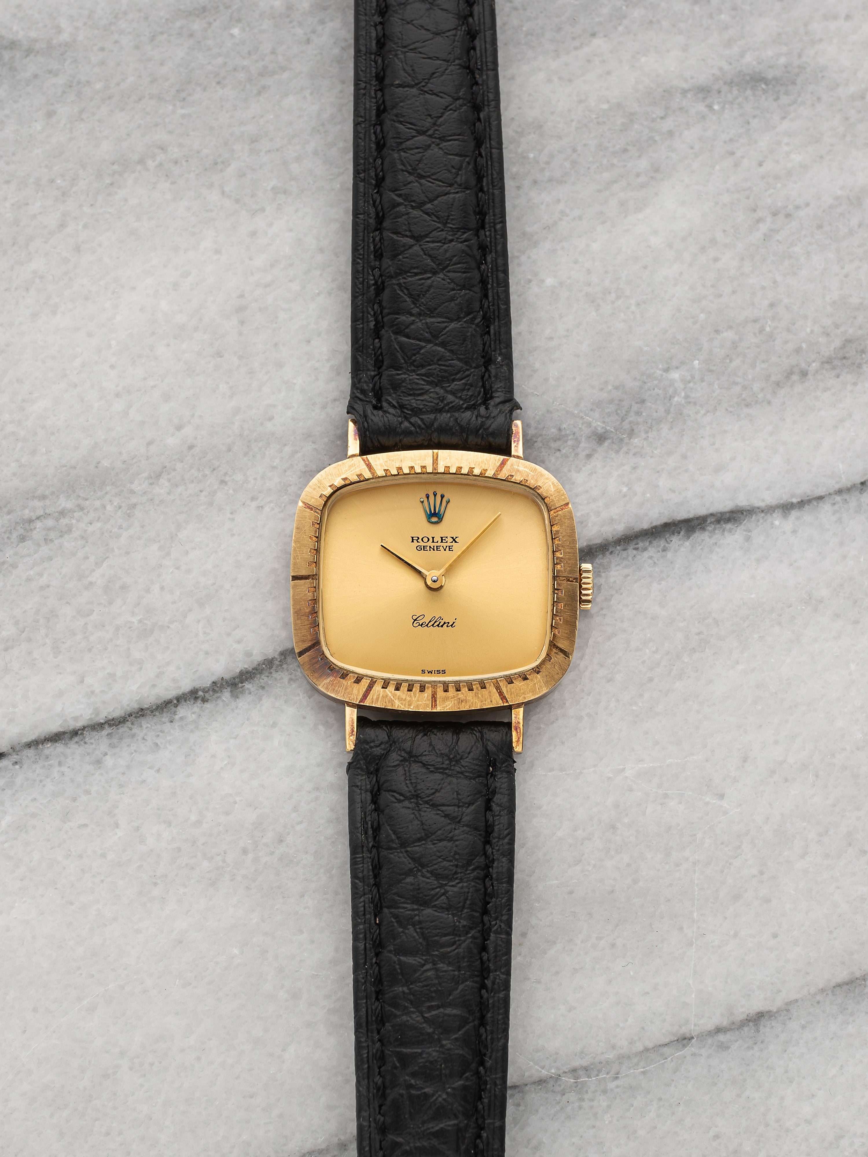 Rolex Cellini 4082 18K Yellow Gold Champagne Dial Manual Wind 24.5mm