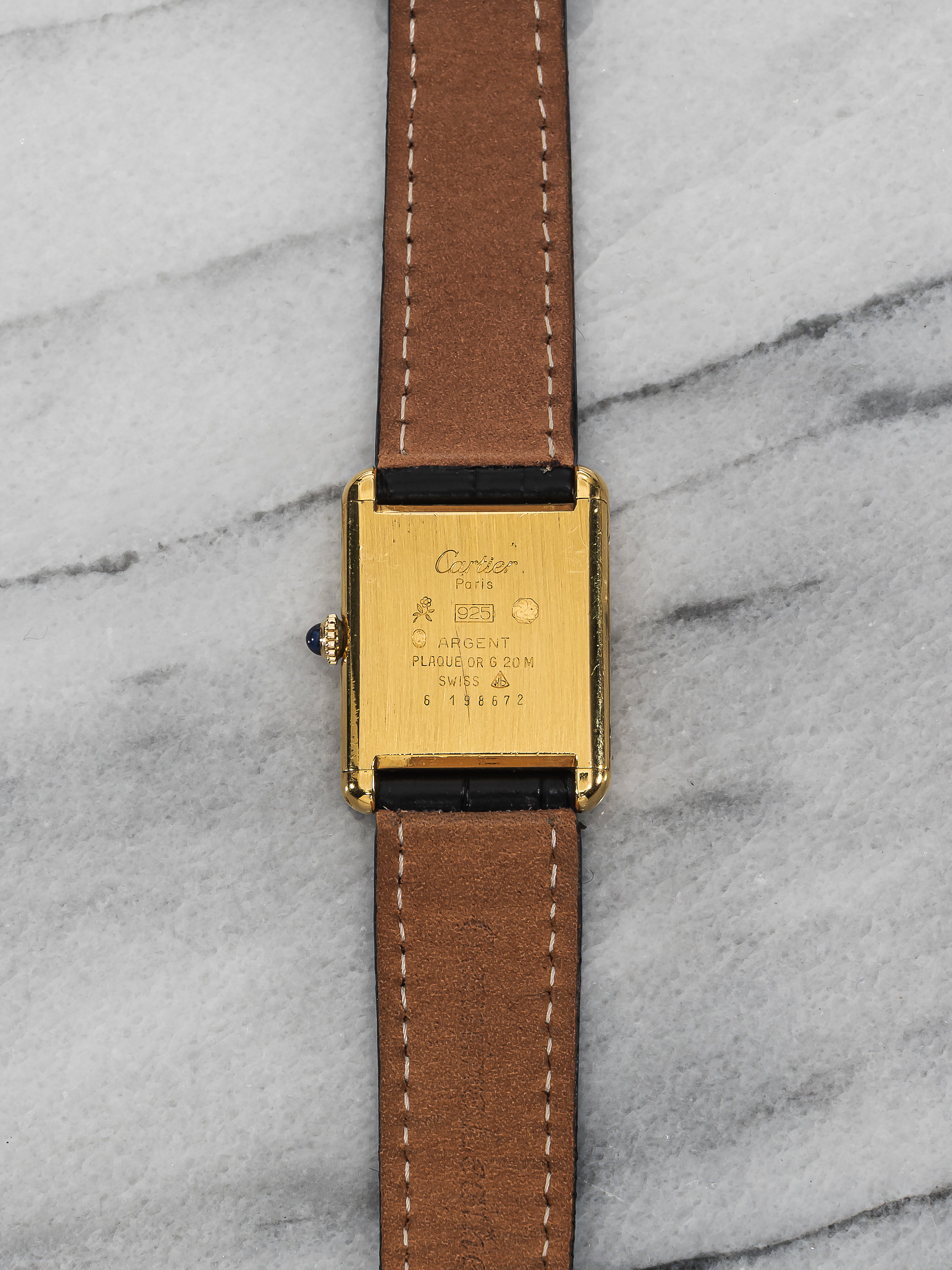 Cartier Tank – Refinished Orange Dial