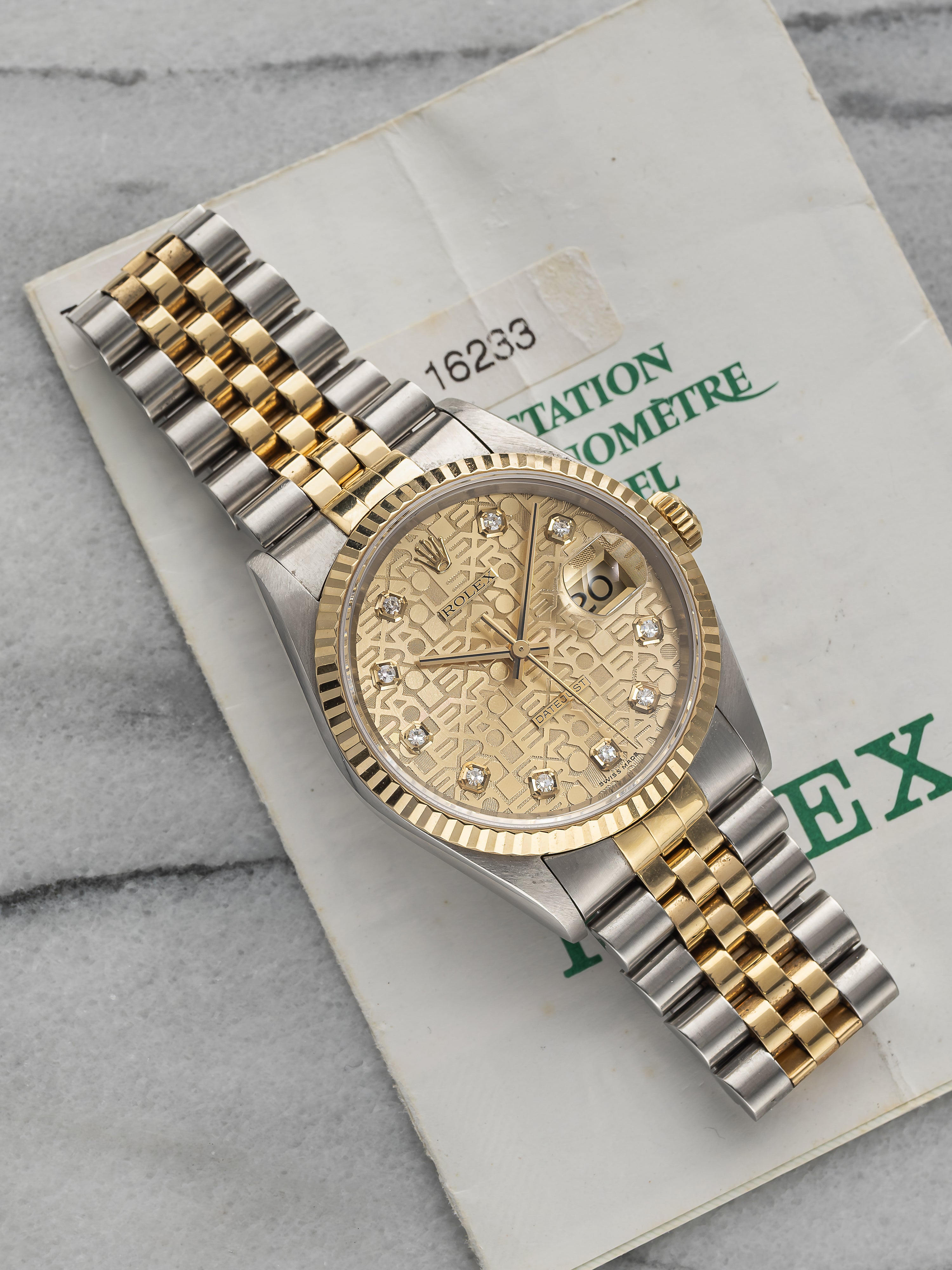 Rolex Datejust 16233 - Diamond Dial