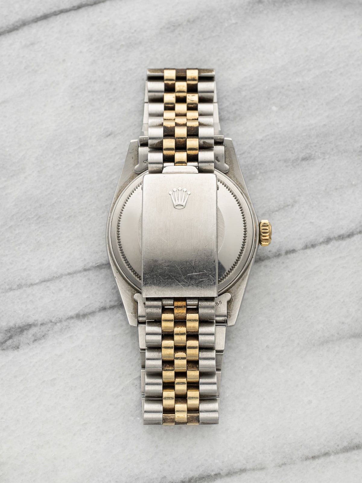 Vintage 1982 Rolex Datejust 16013 Two-Tone Blue Sunburst Dial Automatic 36mm