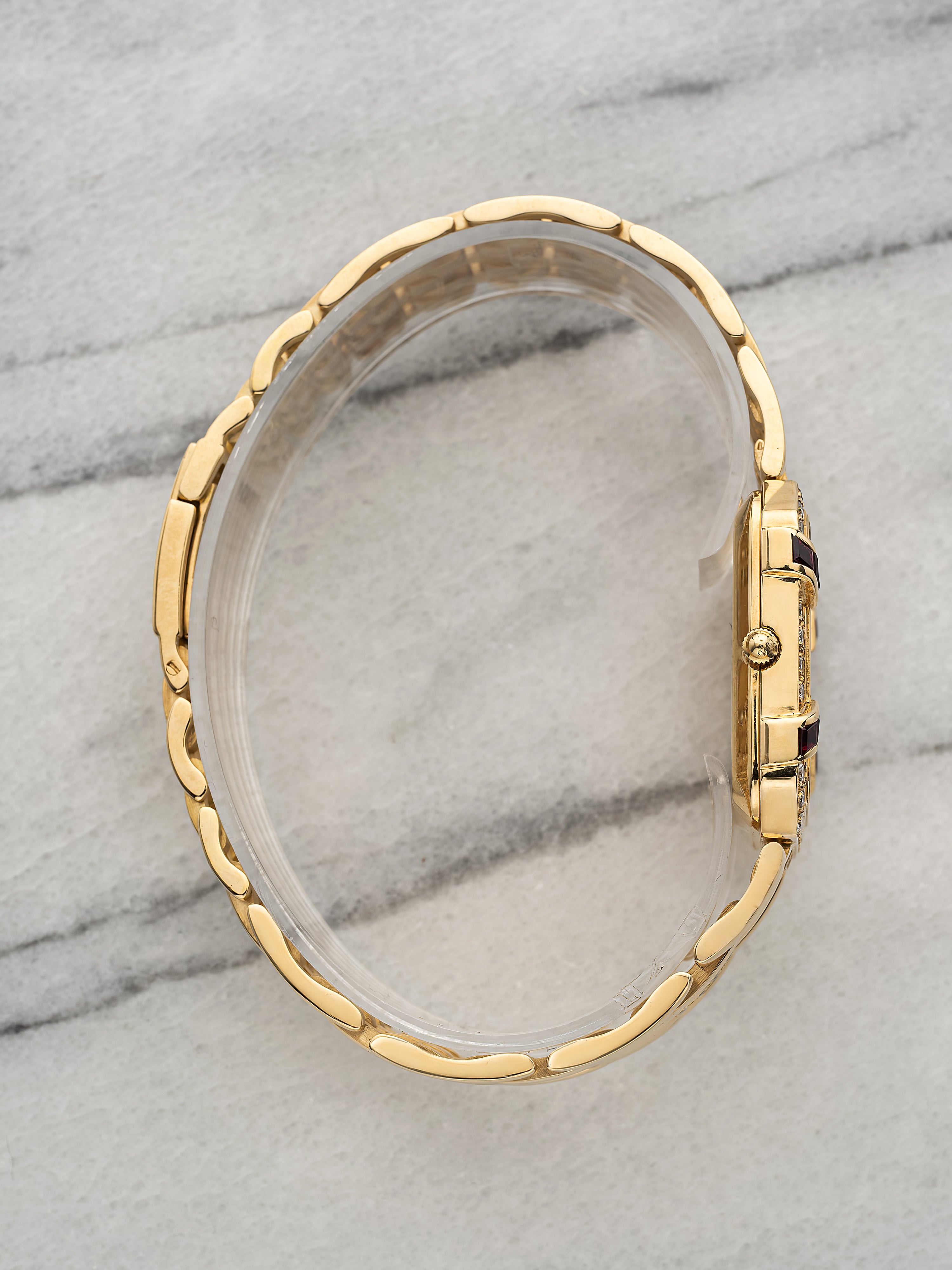 Patek Philippe 3833/12 – Rose Gold Champagne Diamond & Ruby Dial
