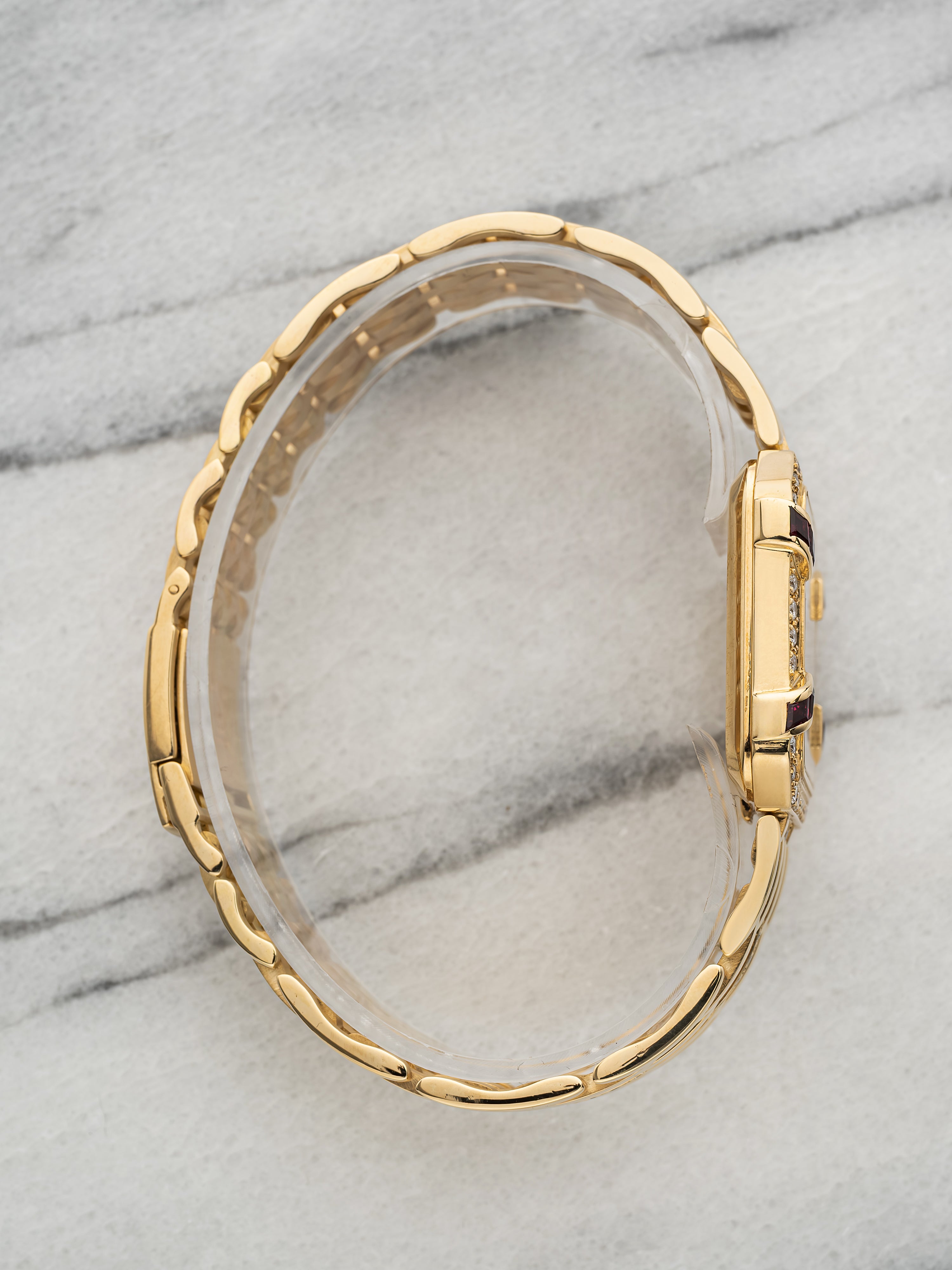 Patek Philippe 3833/12 – Rose Gold Champagne Diamond & Ruby Dial