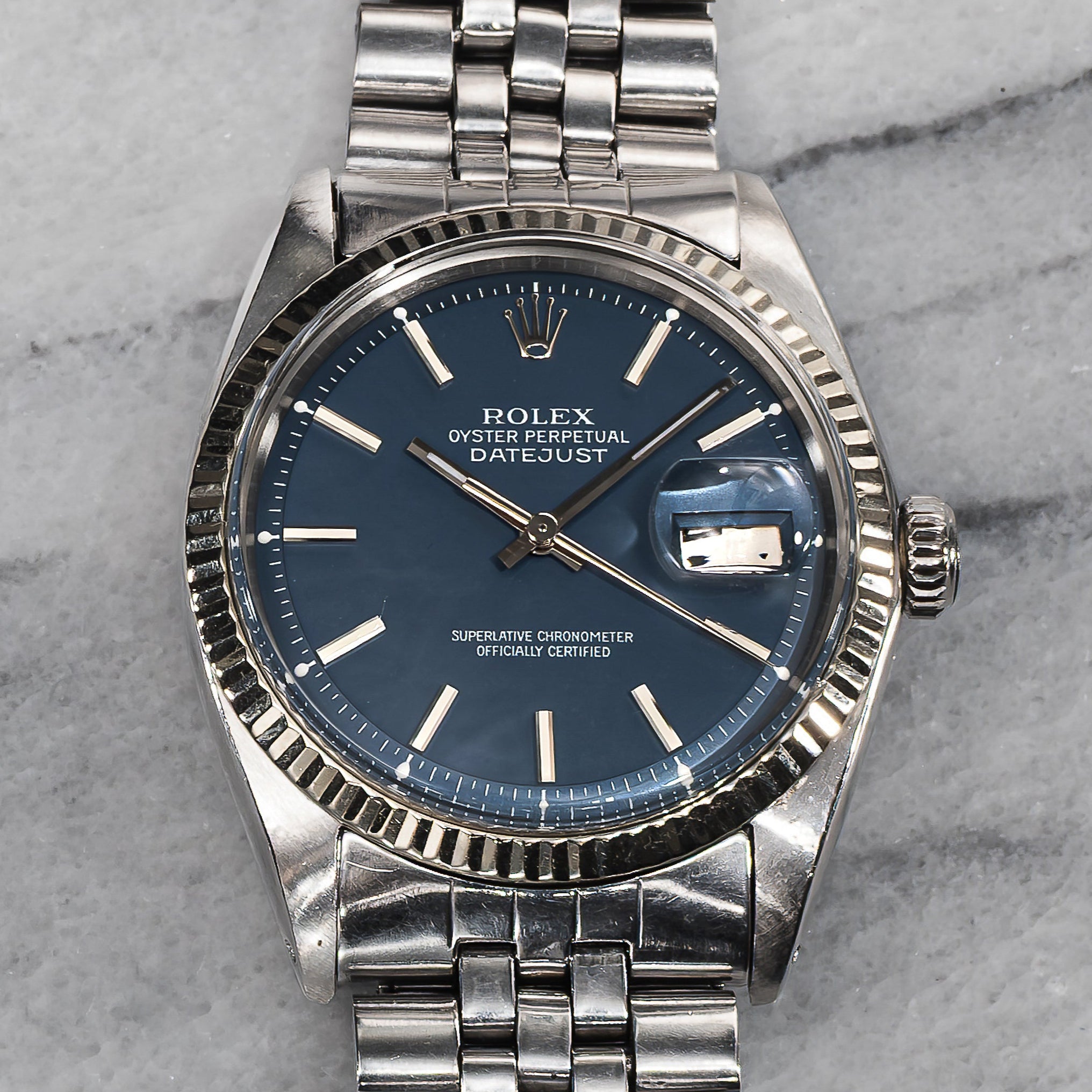 Rolex Datejust 1601 – Matte Blue Dial