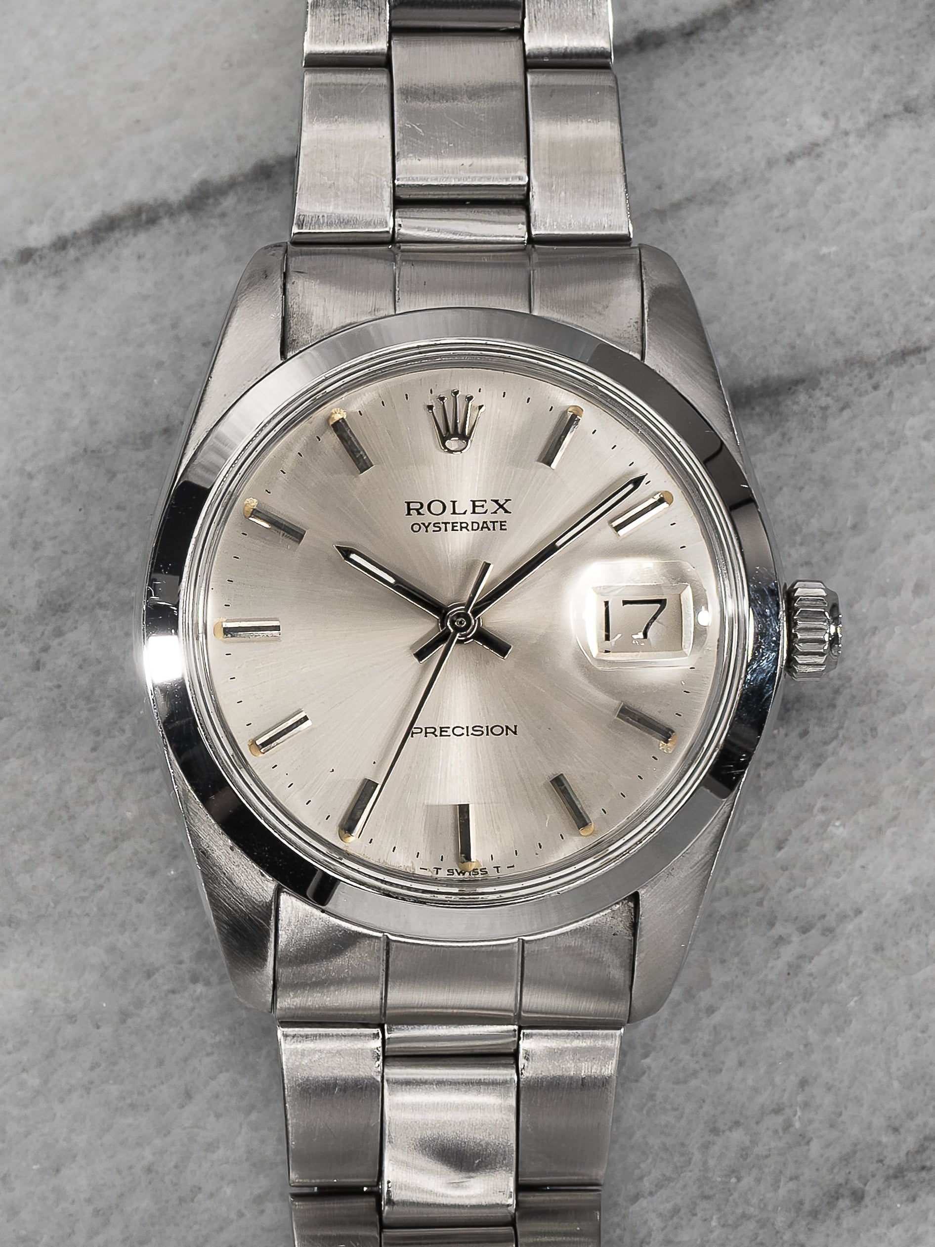 Rolex Oysterdate Precision 6694 – Silver Dial