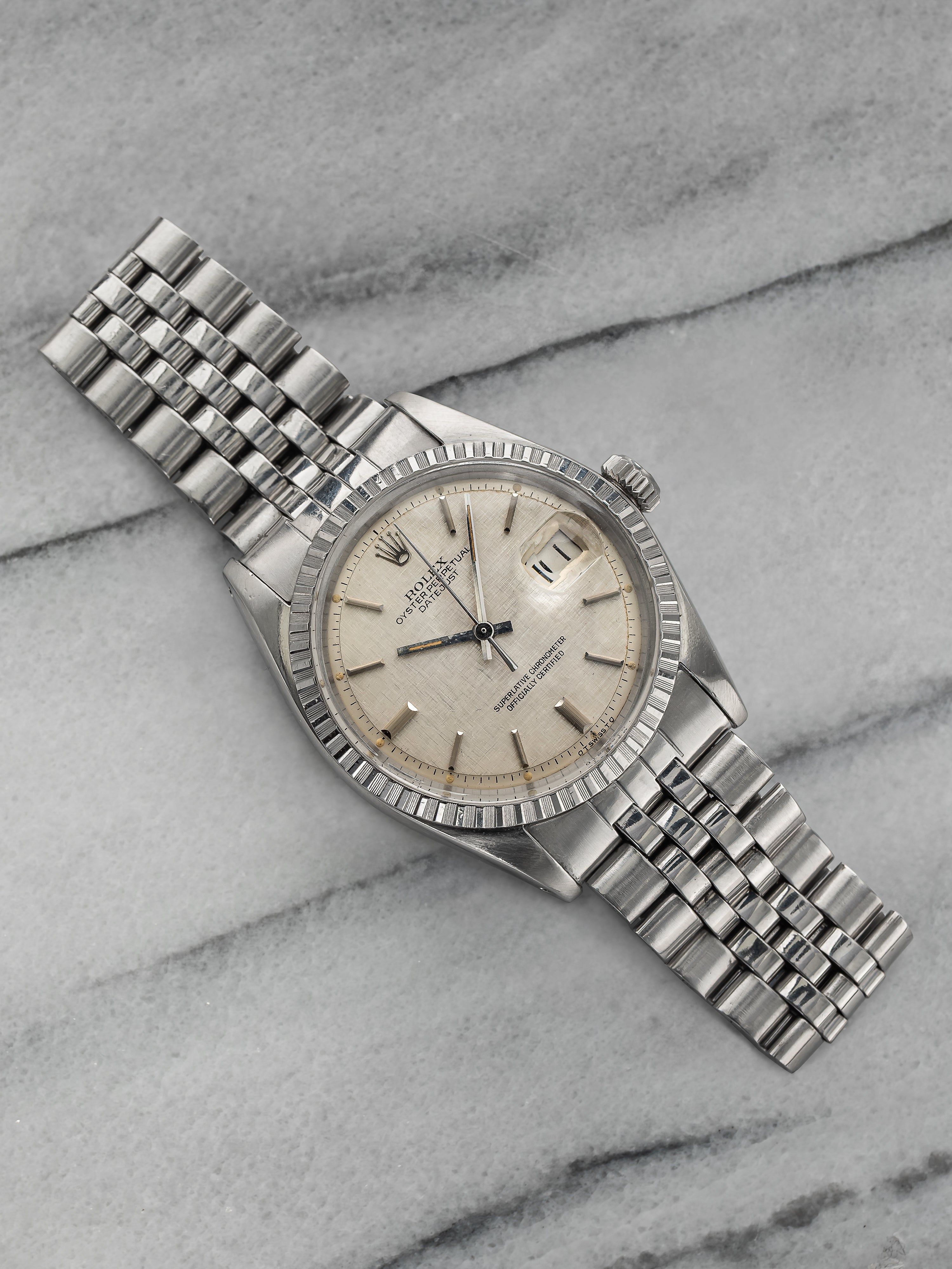 Rolex Datejust 1603 – Silver Linen Dial