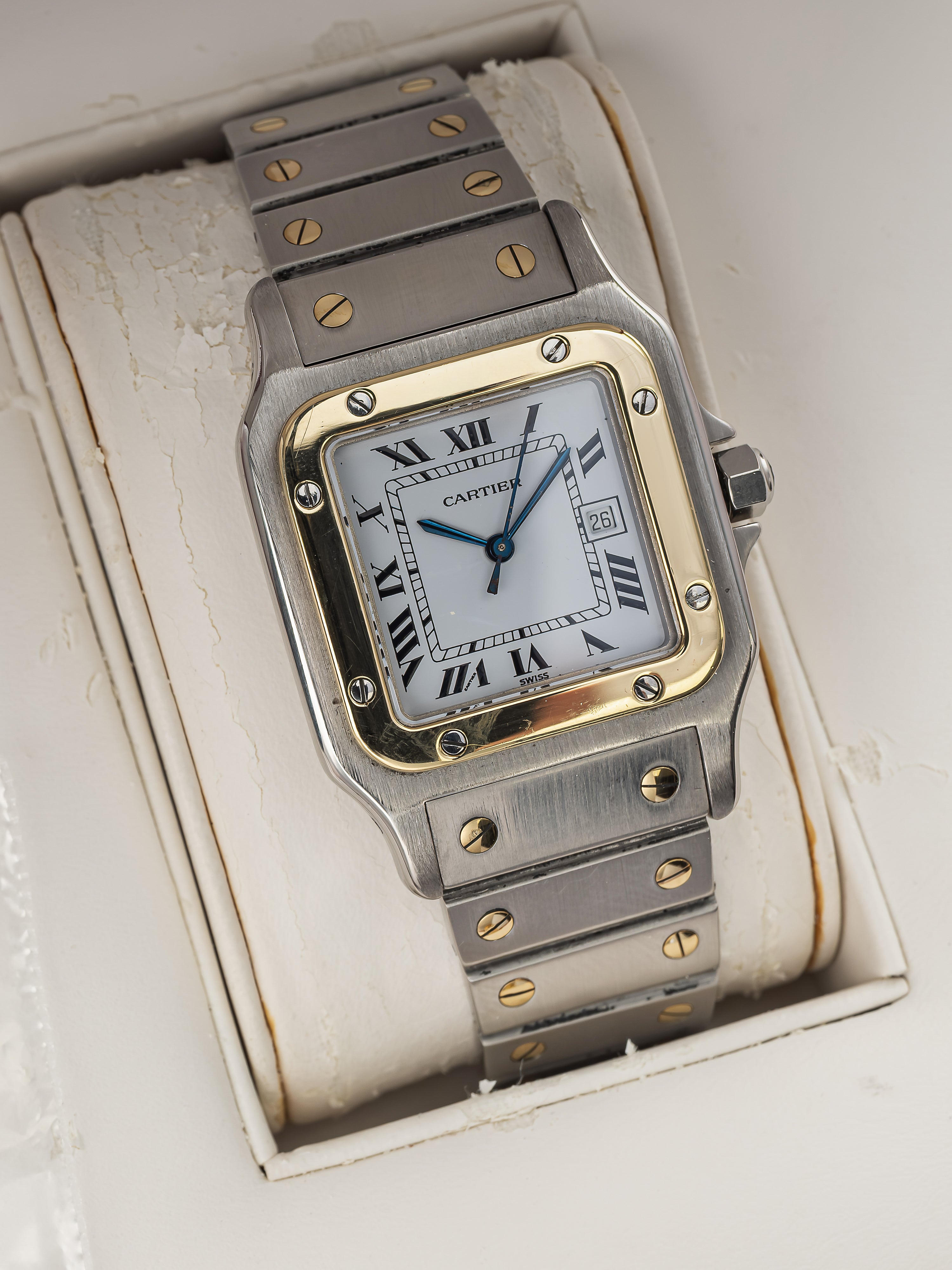 Cartier Santos 2961 - White Roman Dial