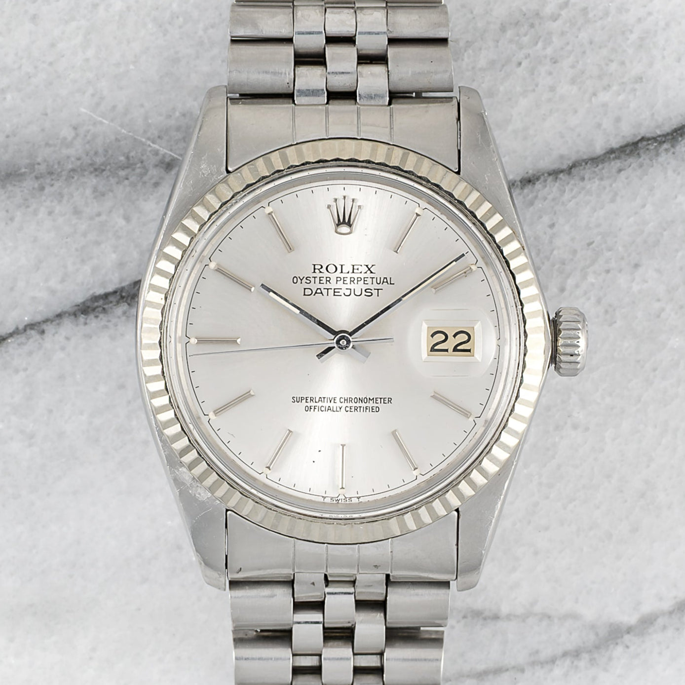 Rolex Datejust 16014 - Silver Dial