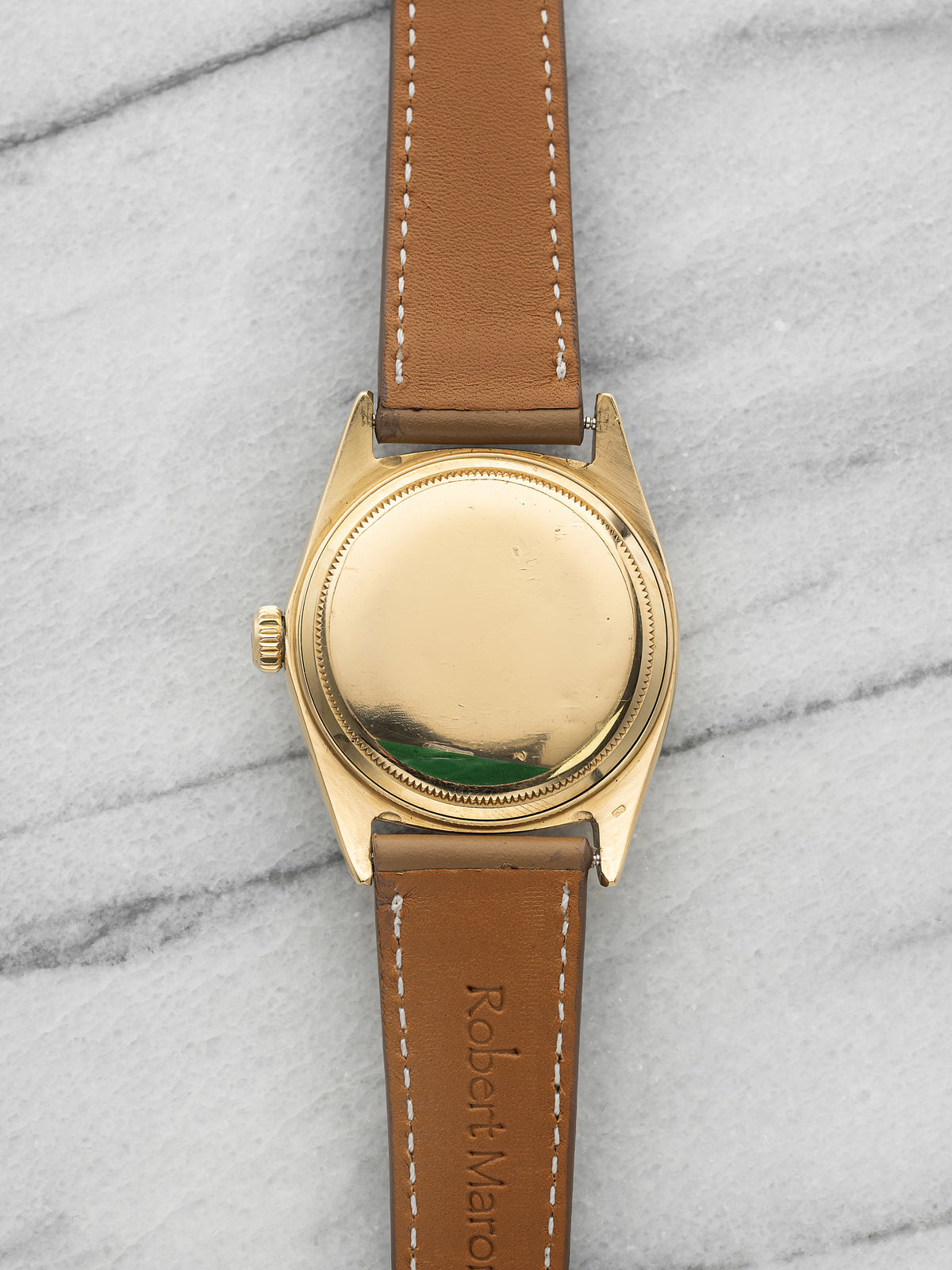 Vintage 1968 Rolex Day-Date 1807 18K YG Champagne Spanish Day Dial Auto 36mm