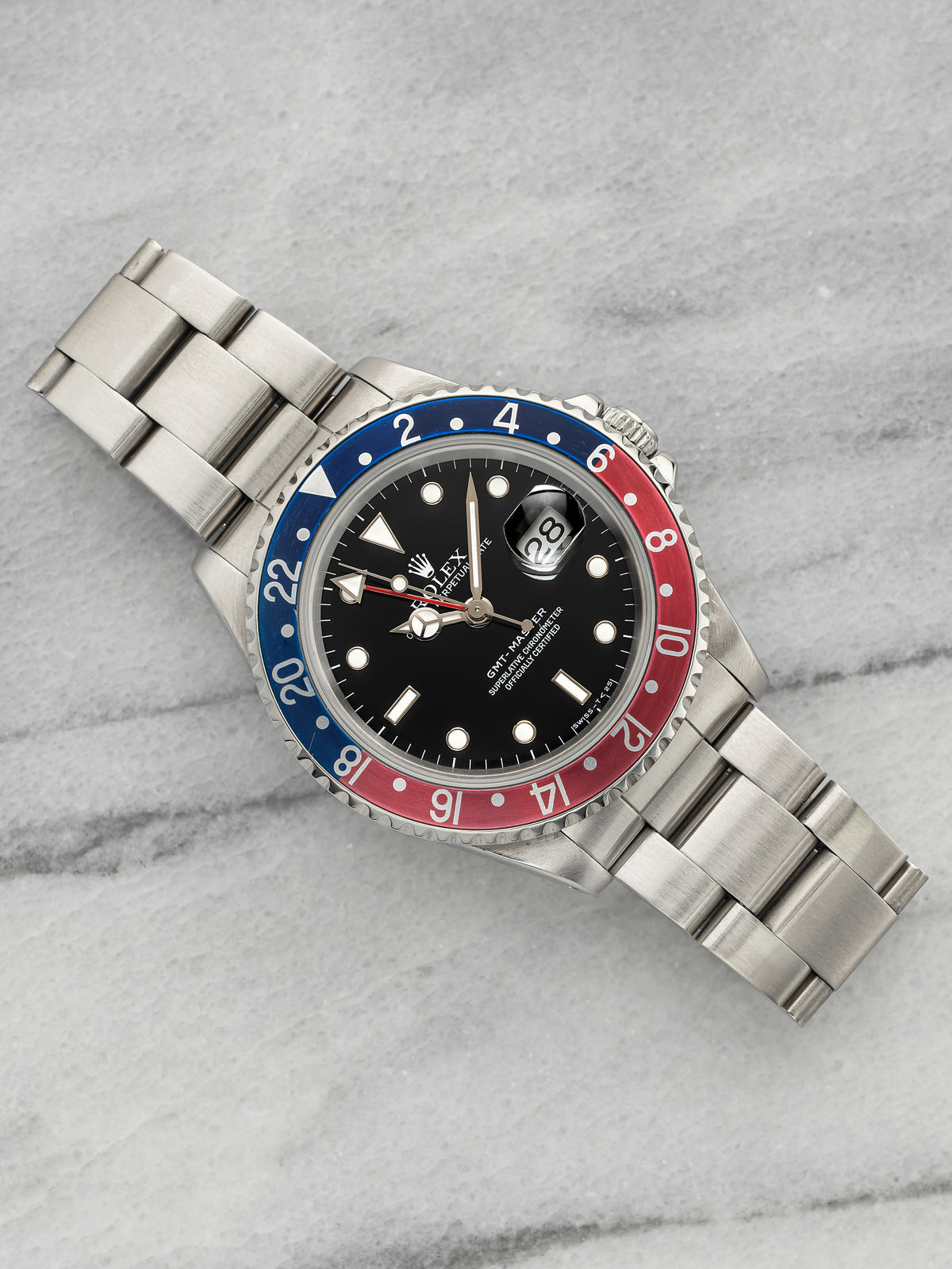 Vintage 1991 Rolex GMT-Master 16700 Stainless Steel Black Dial Auto 40mm