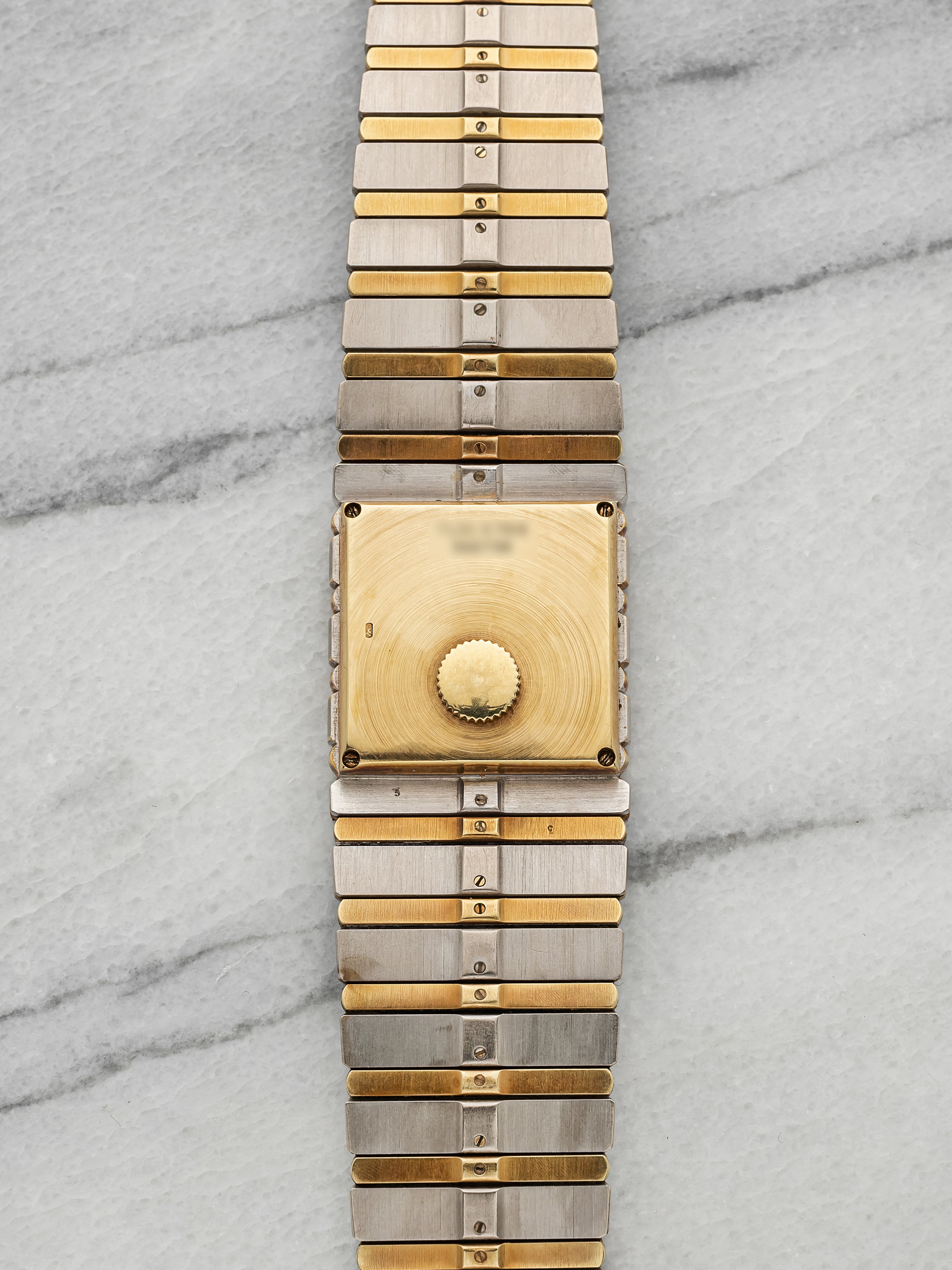 Vintage 1980s Piaget Polo 7131 C705 18K WG & YG Diamond Gadroon Dial Quartz 25mm