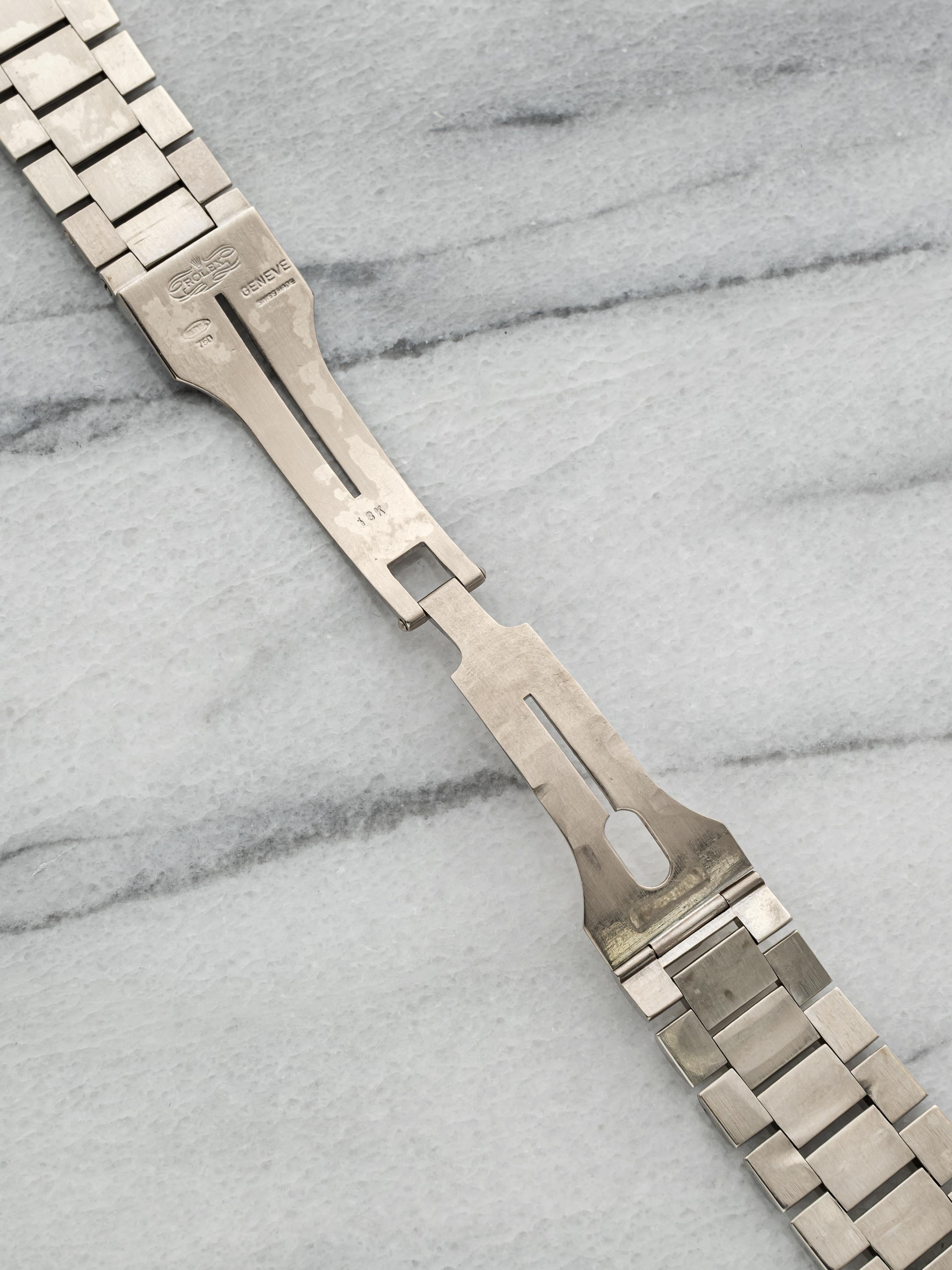 Vintage 1980s Rolex President Bracelet - 18K White Gold 20mm
