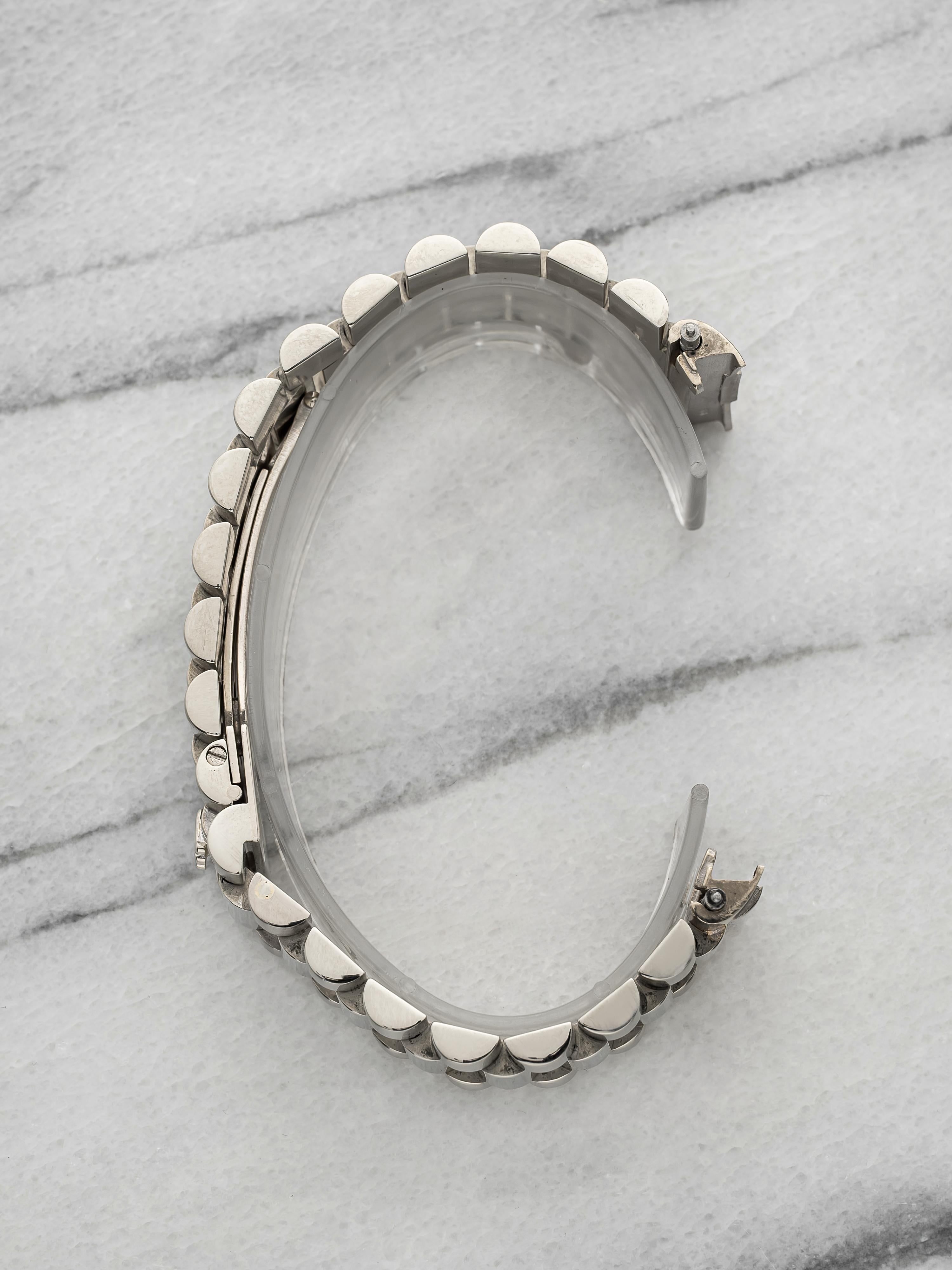 Vintage 1980s Rolex President Bracelet - 18K White Gold 20mm