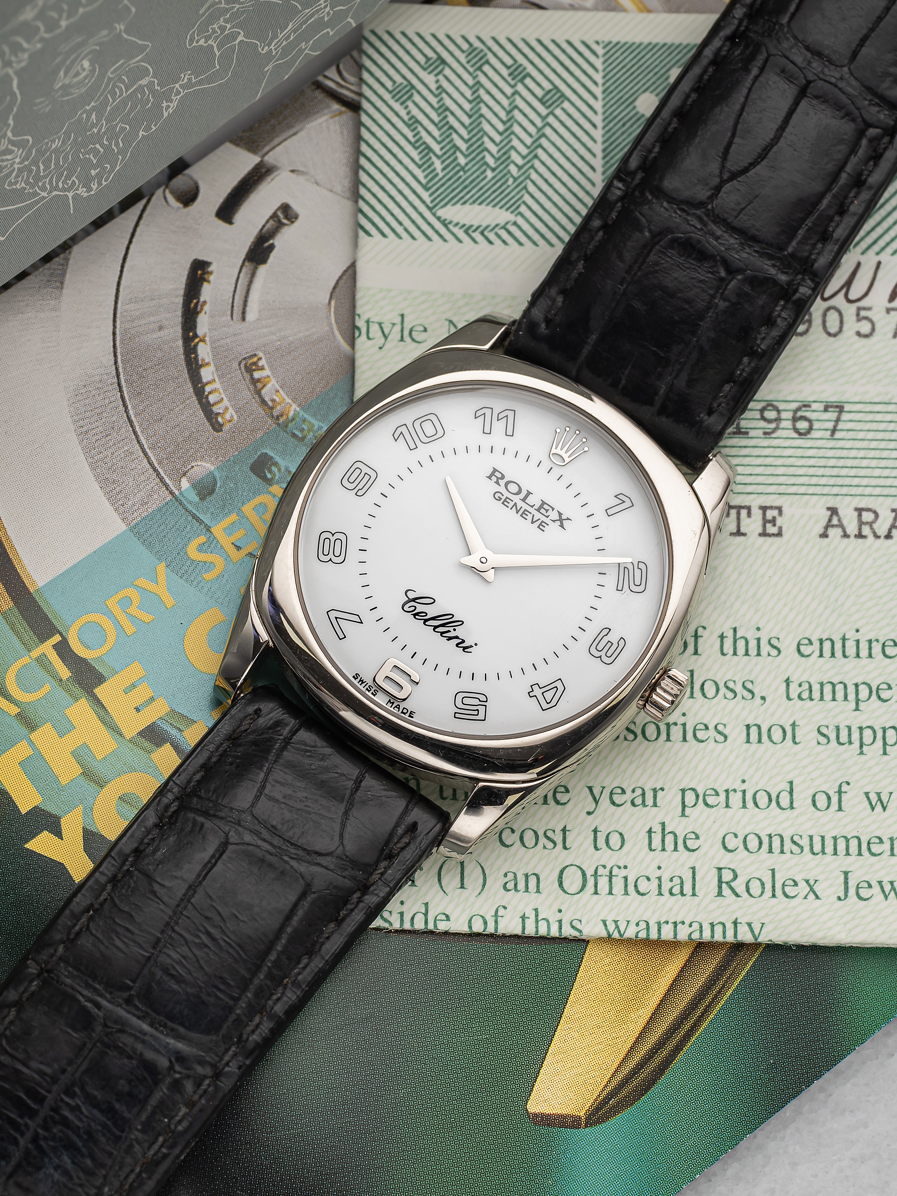 Rolex Cellini –White Arabic Dial