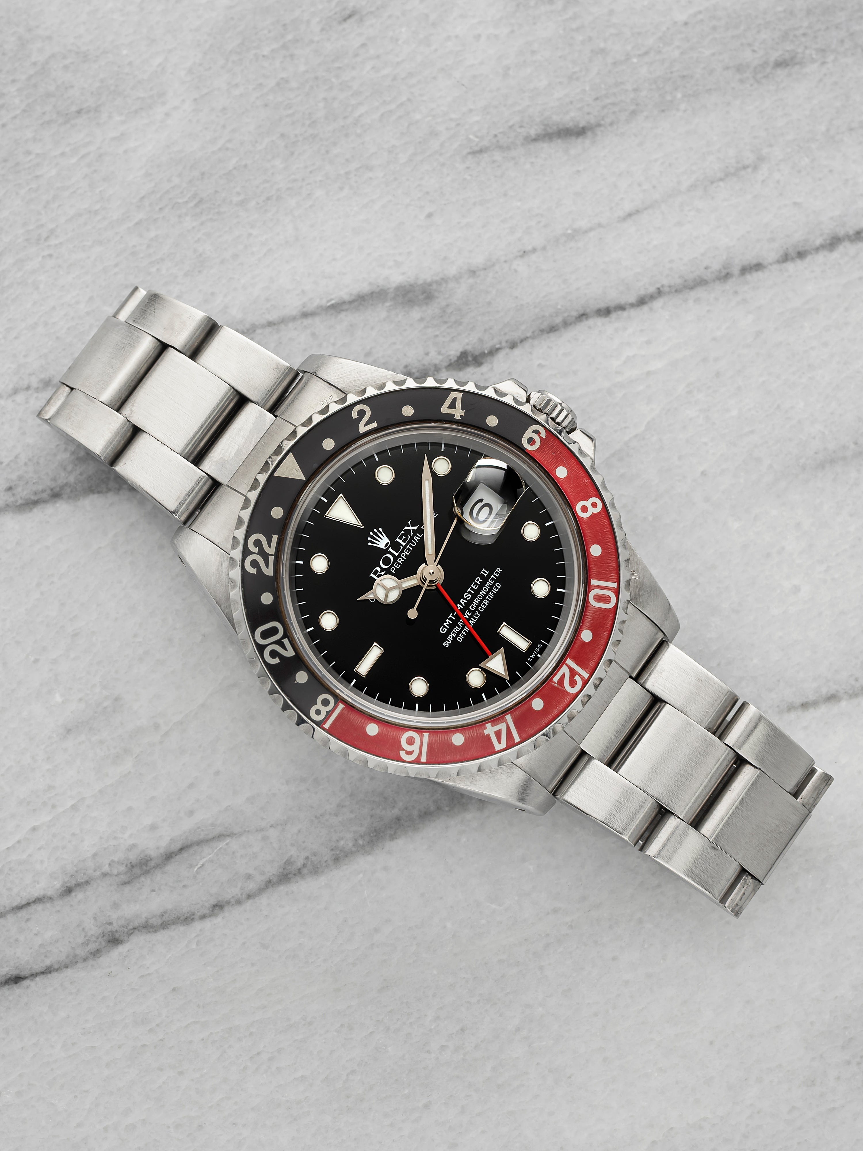 Vintage 1991 Rolex GMT-Master II 16710 Steel Coke Bezel Black Dial Auto 40mm