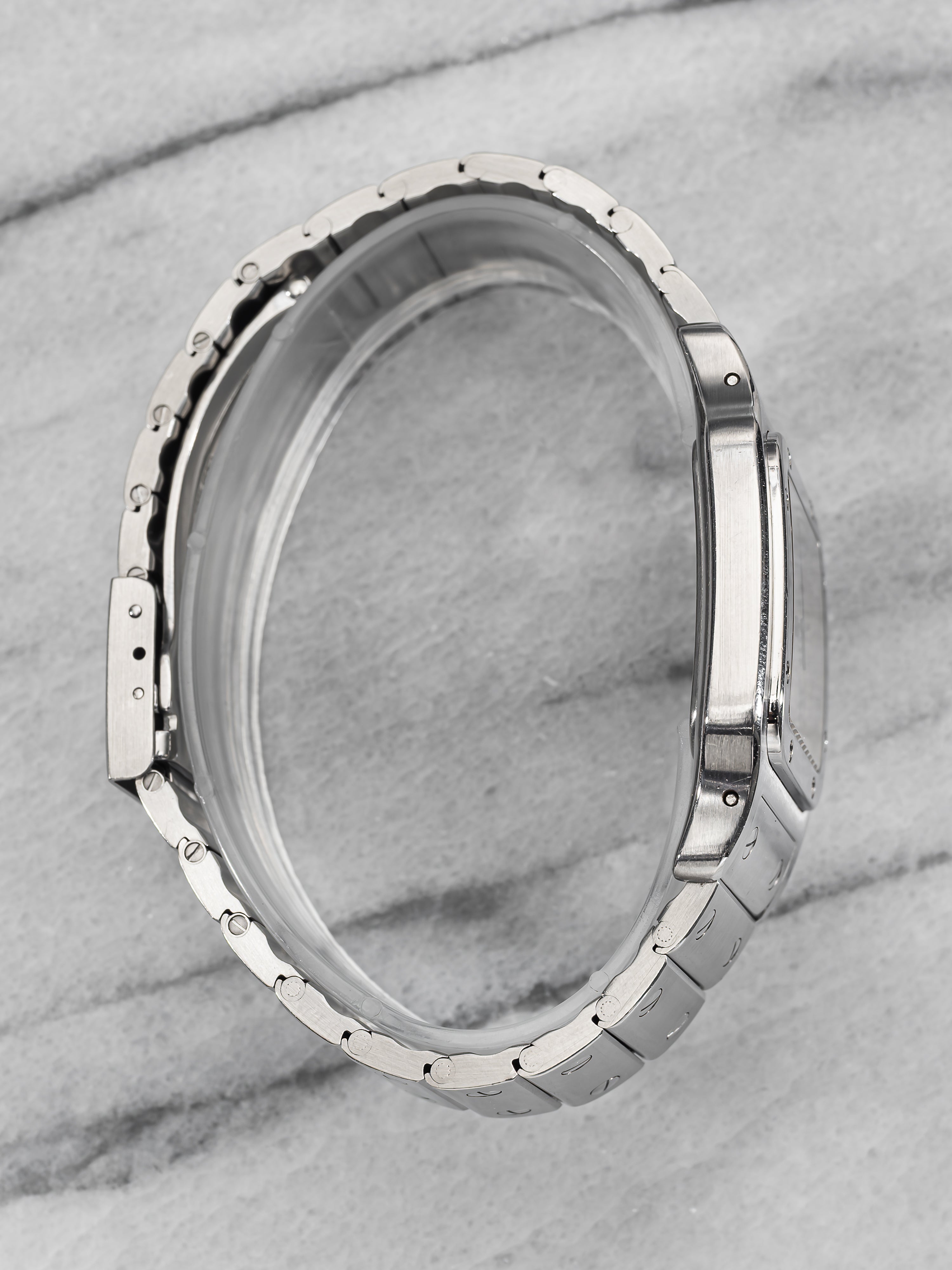 Cartier Santos 1564 – White Roman Dial.