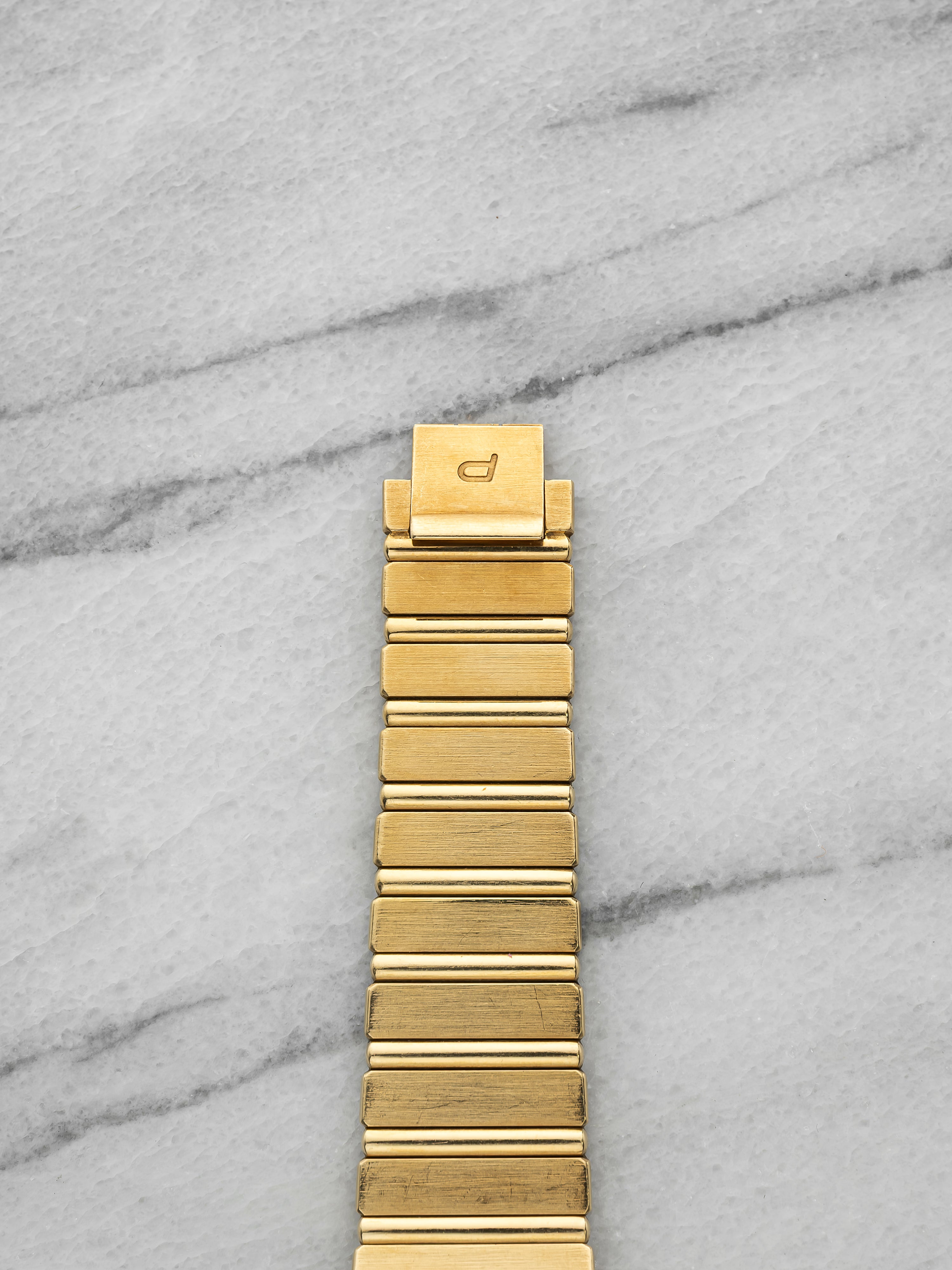 Vintage 1970s Piaget Polo 7661 C701 18K Yellow Gold Quartz 34mm