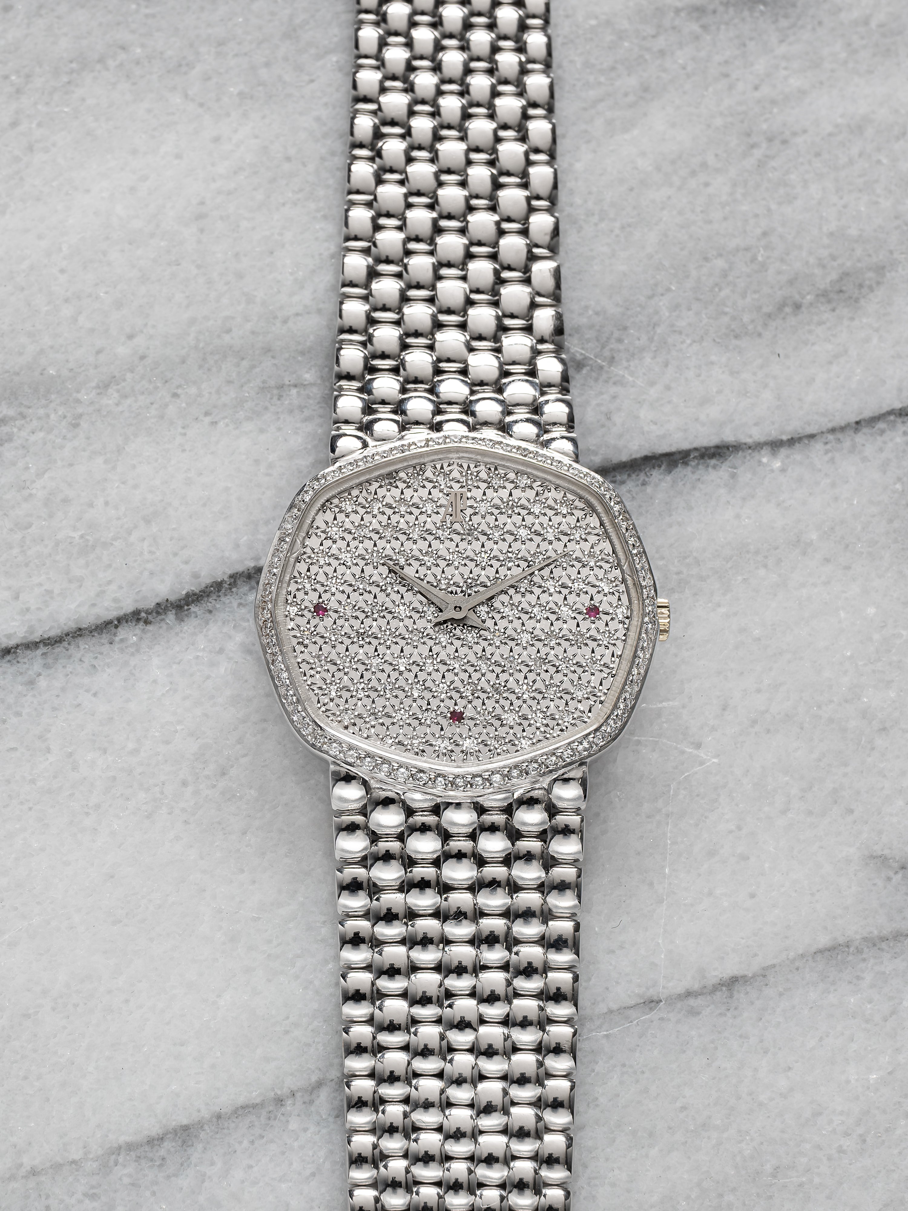 Audemars Piguet - Diamond Pave Dial & Bezel.