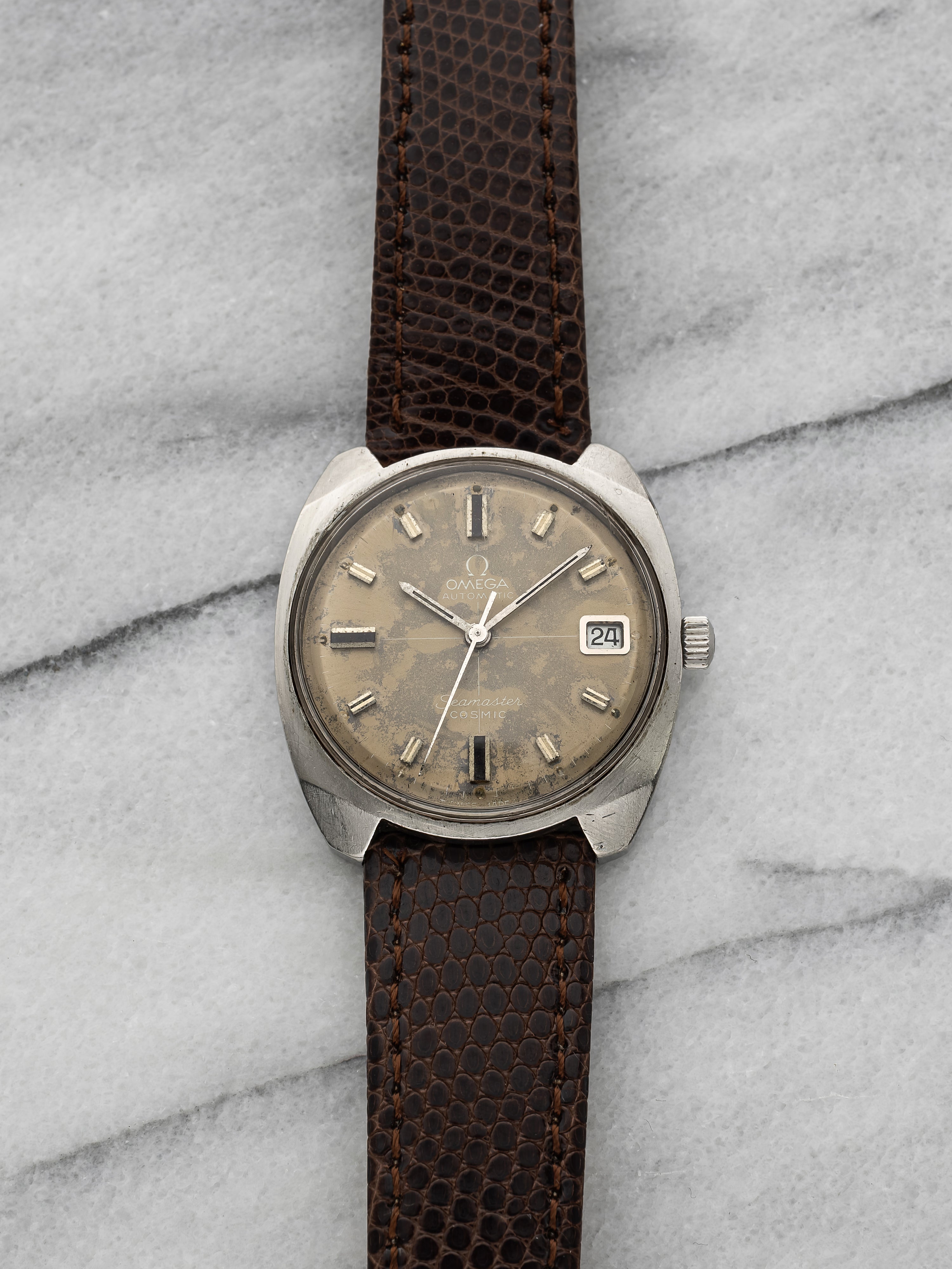 Omega Seamaster Cosmic 166.022 – Stainless Steel Tropical Dial