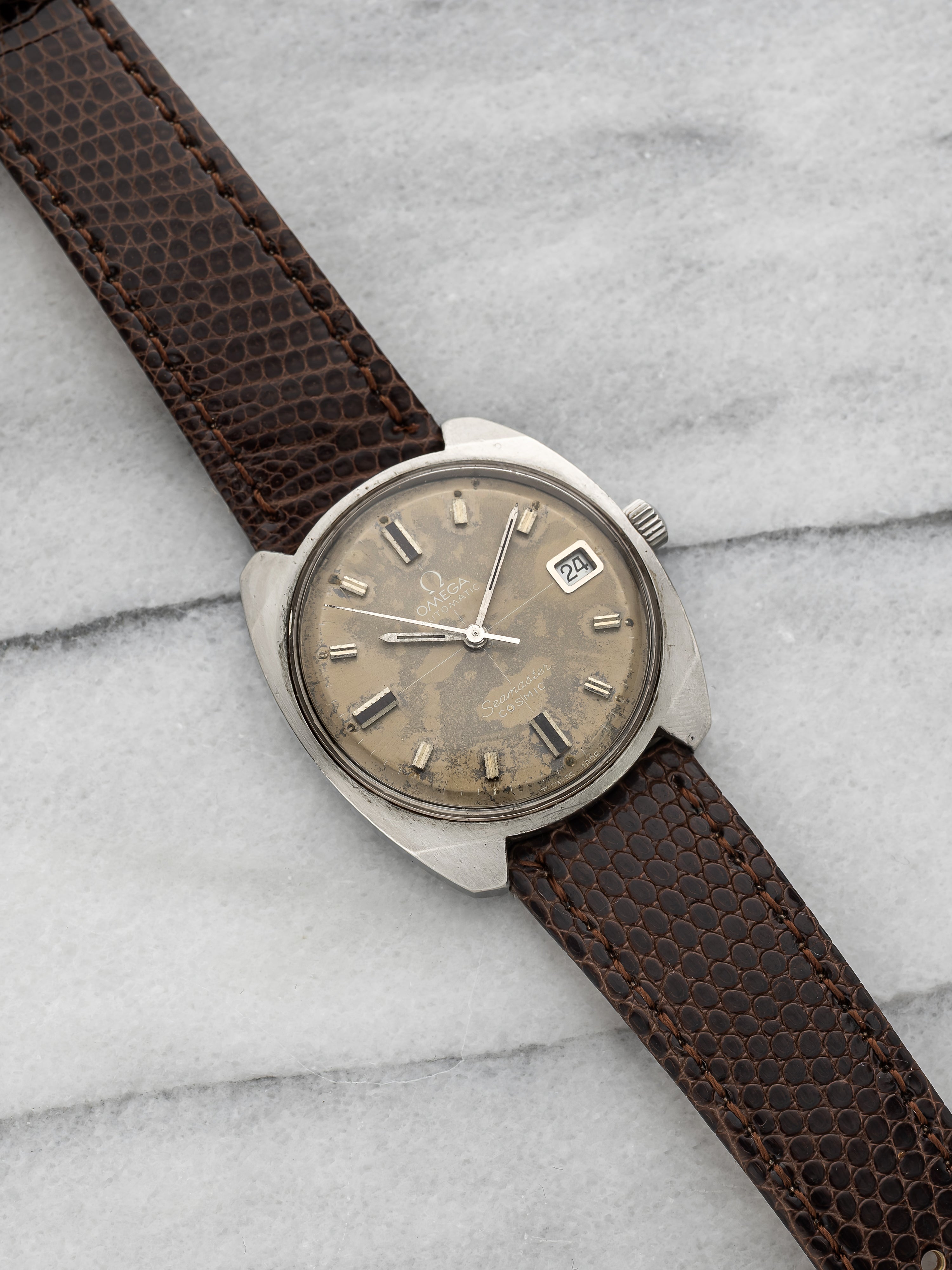 Omega Seamaster Cosmic 166.022 – Stainless Steel Tropical Dial