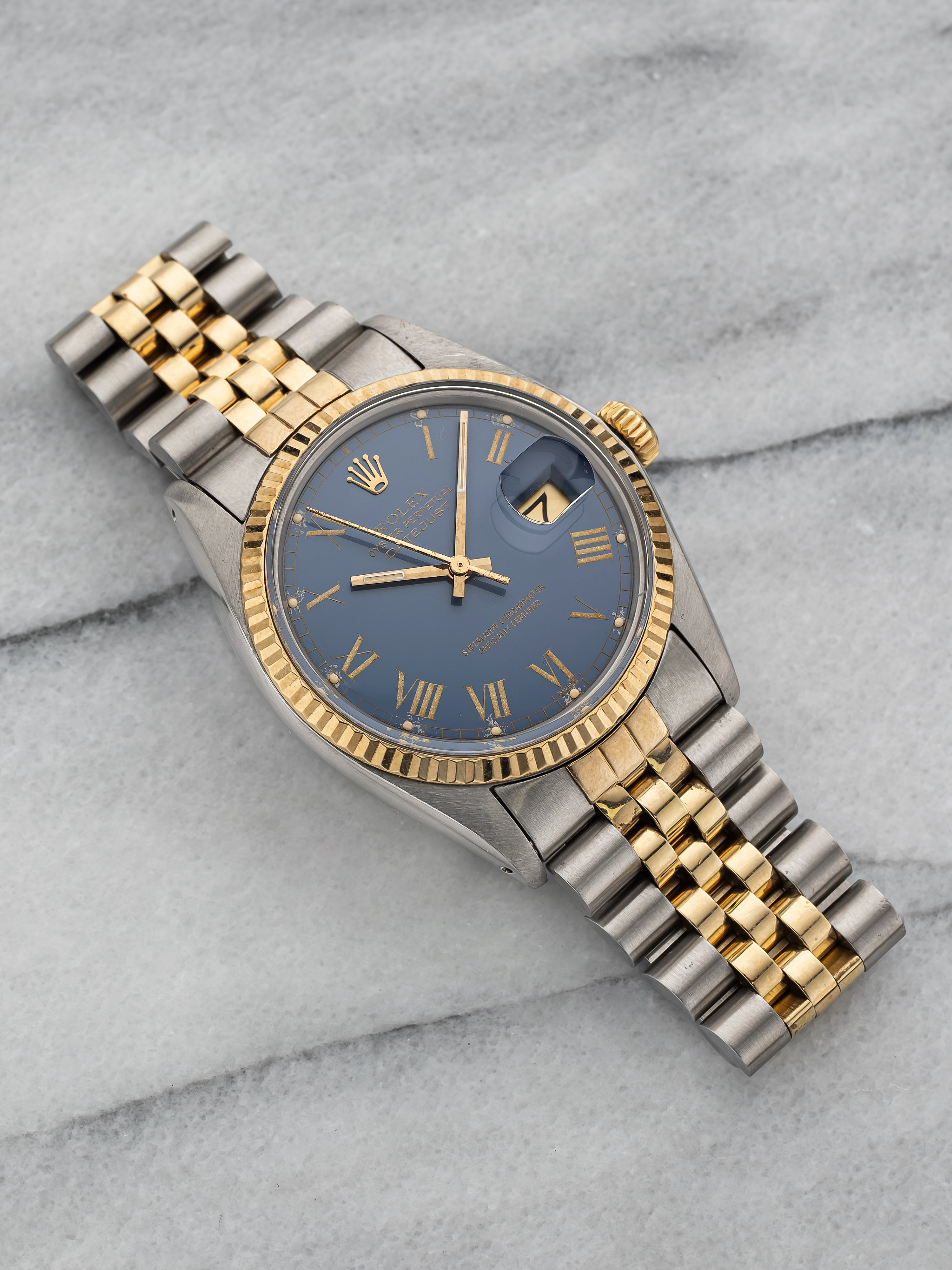 1978 Rolex Datejust 16013 - Blue Buckley Dial