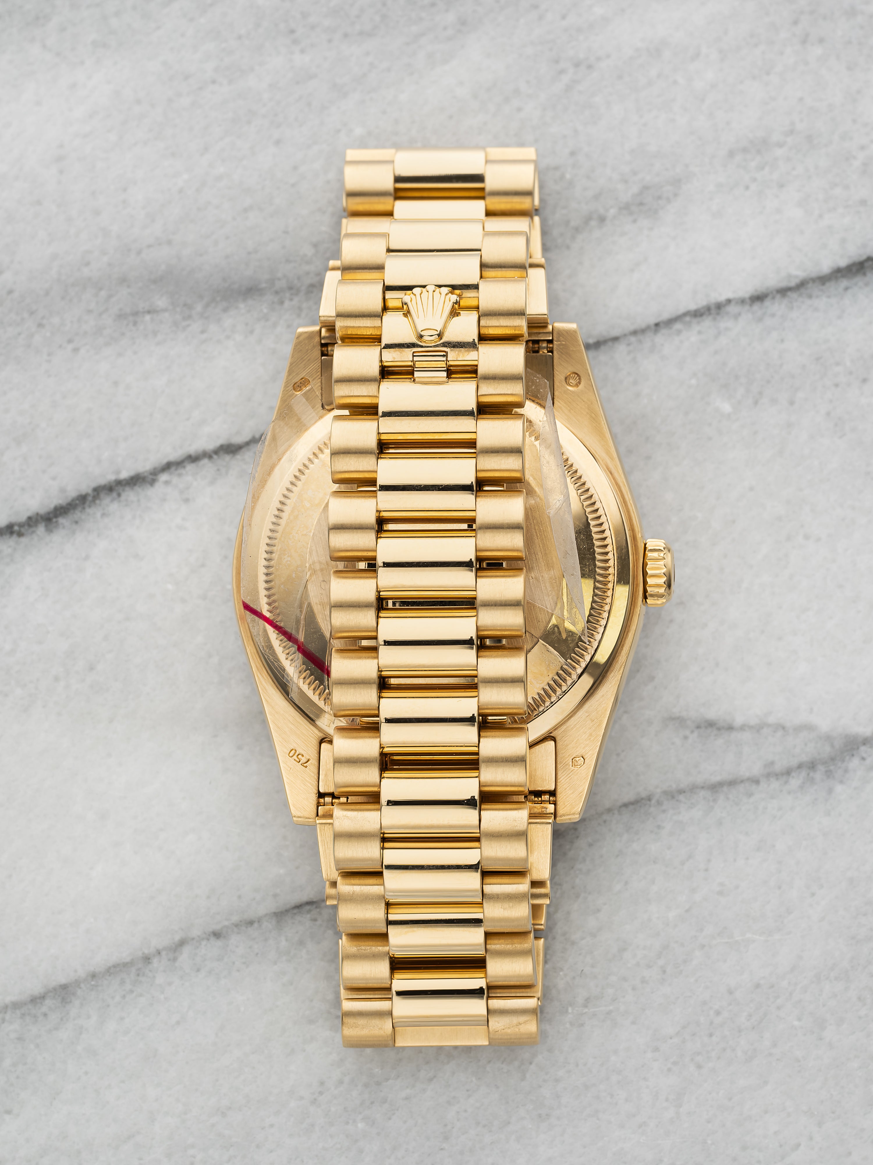 2009 Rolex Day-Date 118348 - Diamond Bezel Pave Ruby Dial