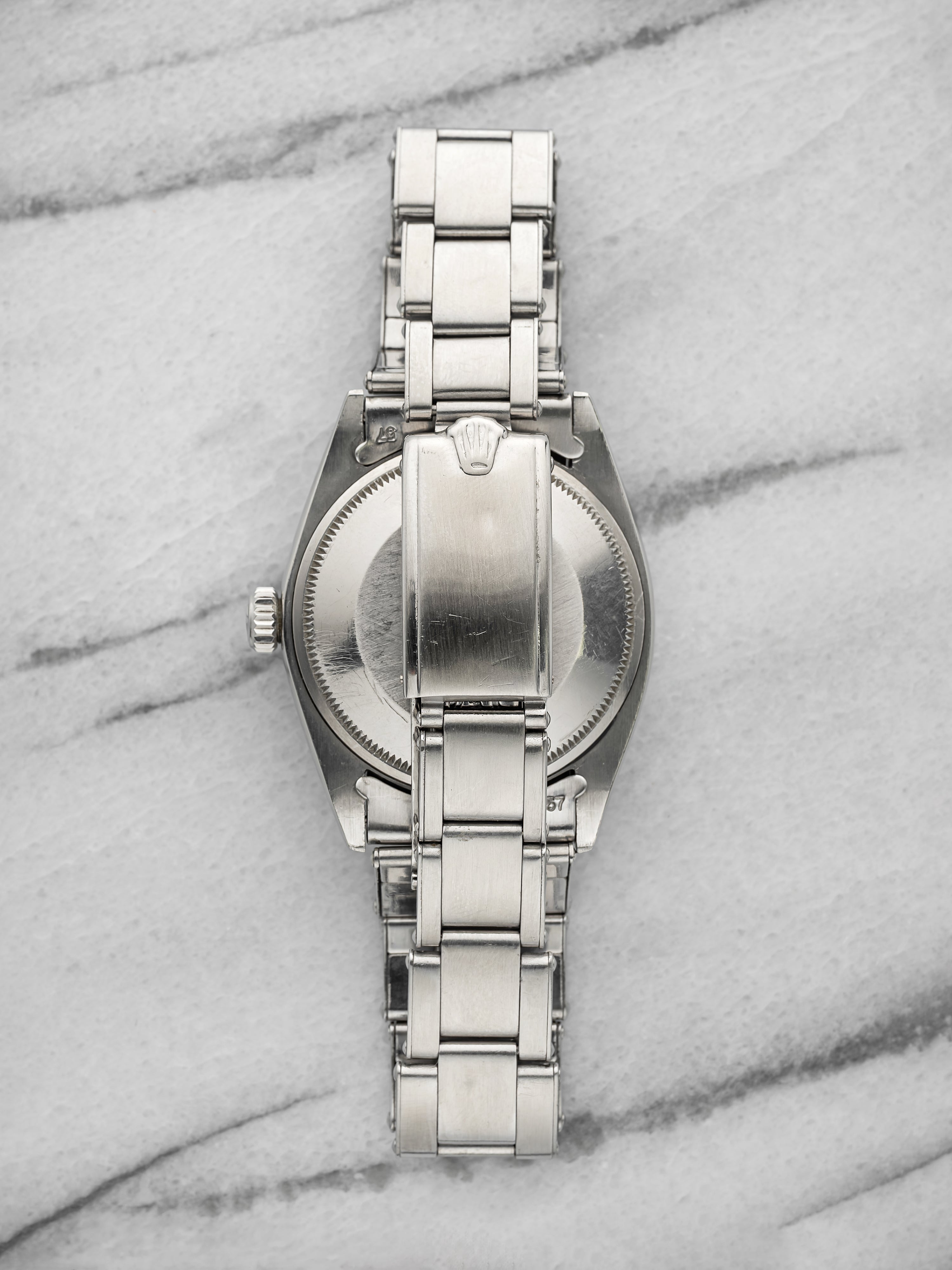 1969 Rolex Oyster Perpetual Date 1501 Stainless Steel Dark Blue Dial Auto 34mm
