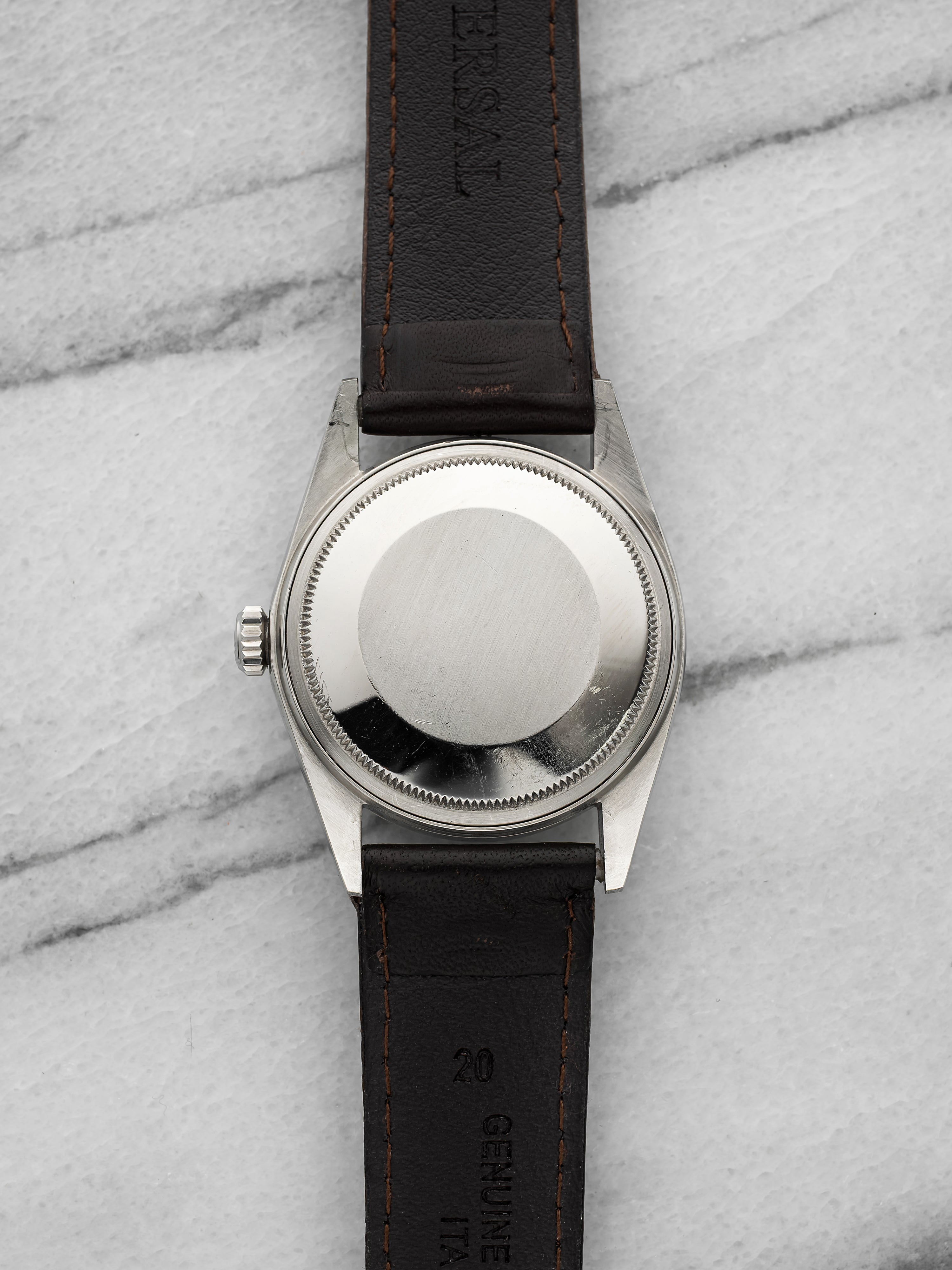 1973 Rolex Datejust 1601 Stainless Steel Grey Sunburst Dial 36mm