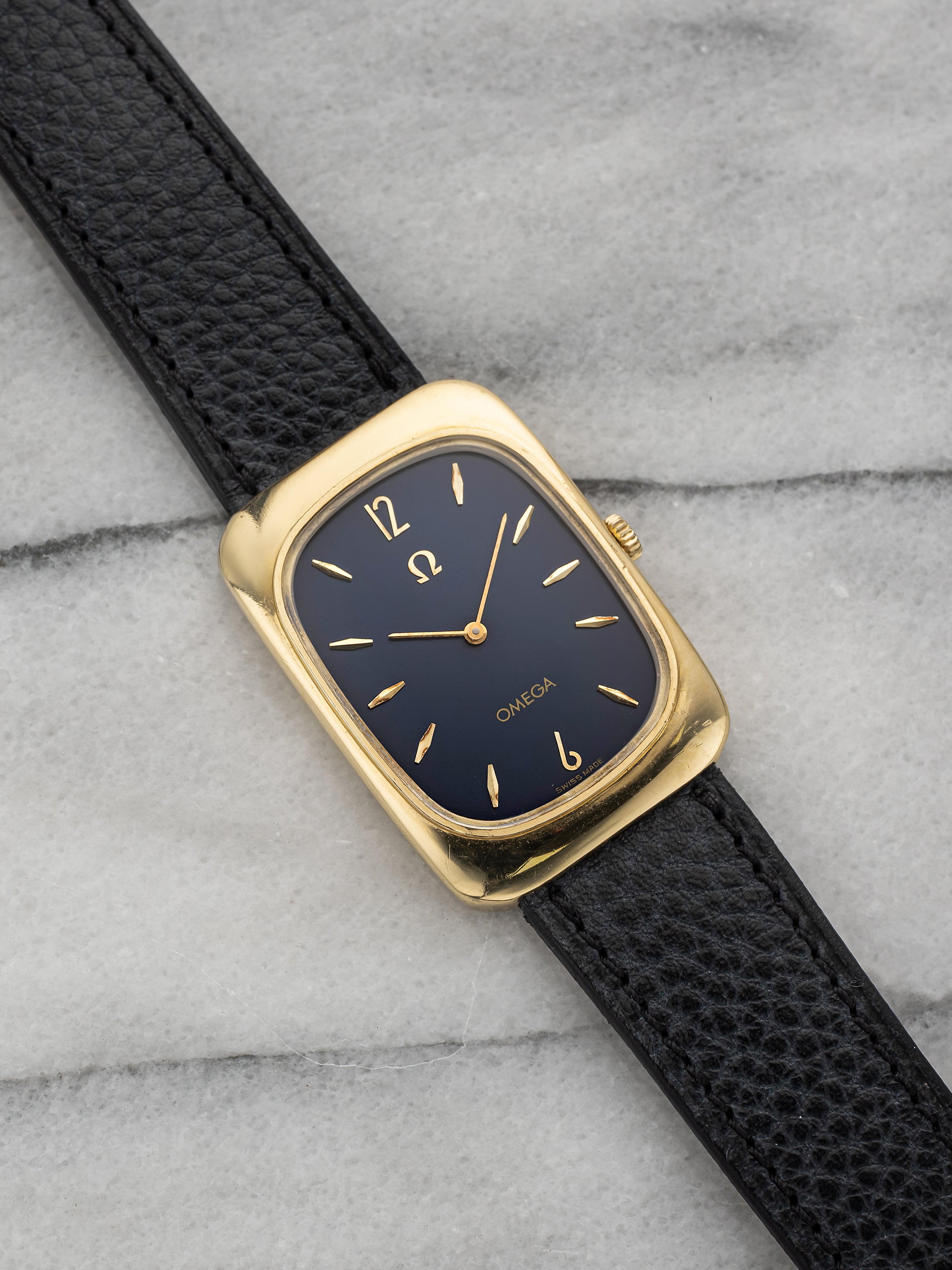 Omega Tank - Blue Dial.