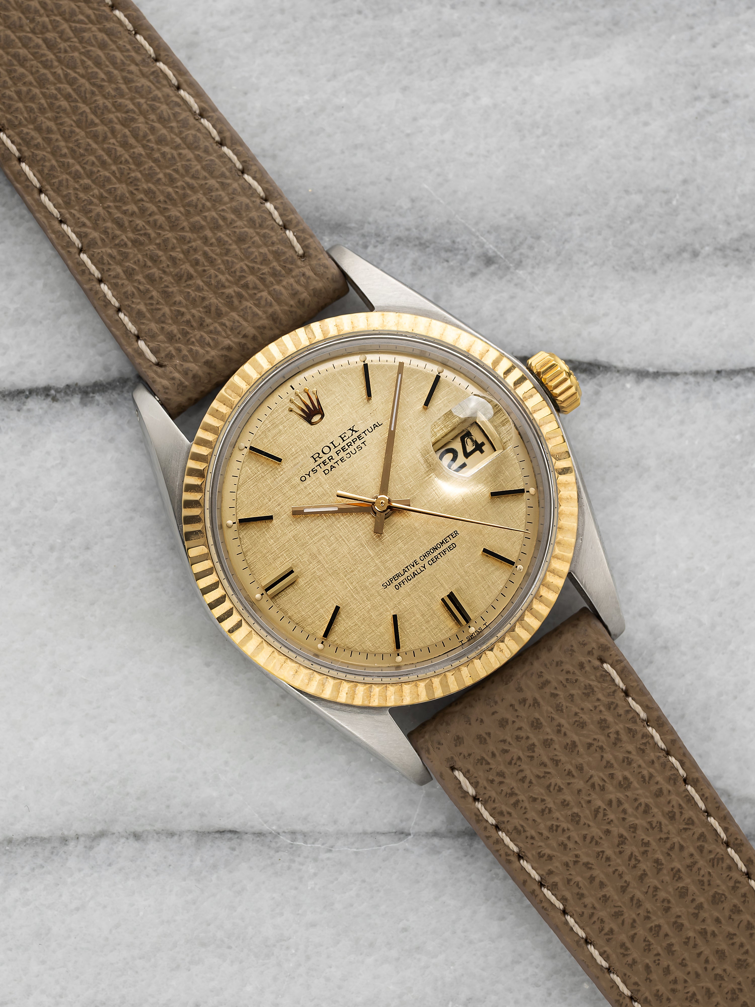 1969 Rolex Datejust 1601 - Two Tone Linen Dial