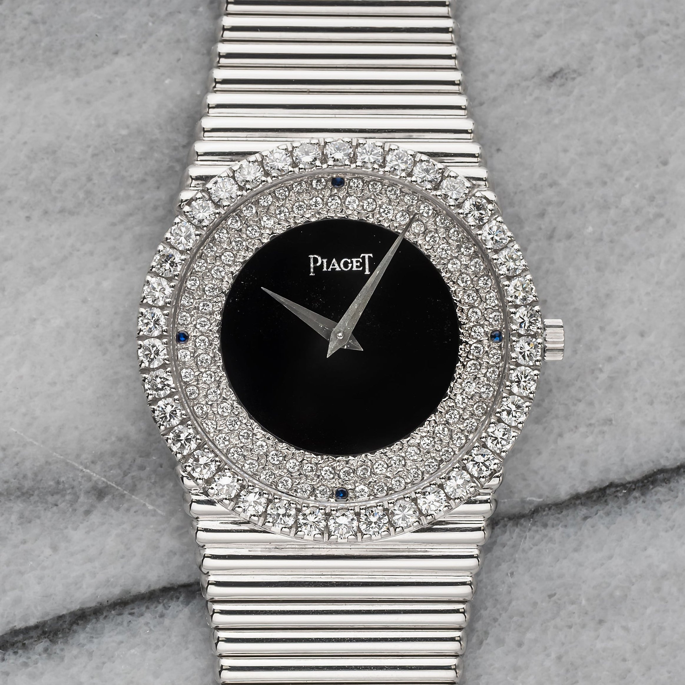 Piaget Emperador - Onyx & Diamond Pave Dial