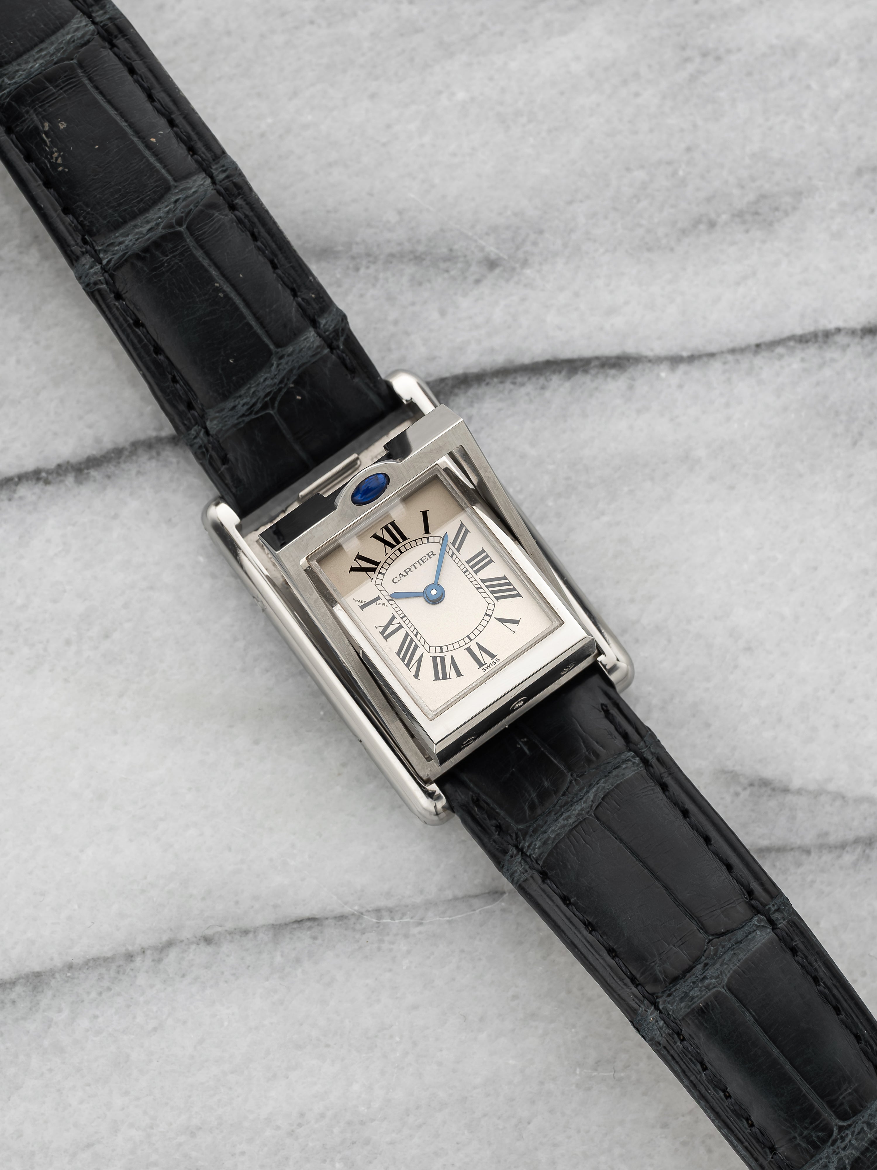 Cartier Tank Basculante 2386 - White Roman Dial